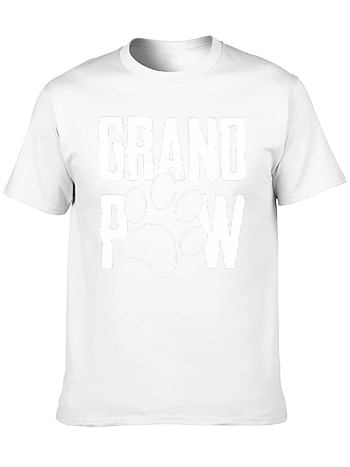 Grandpaw Dog Paw Print T-Shirt - Black