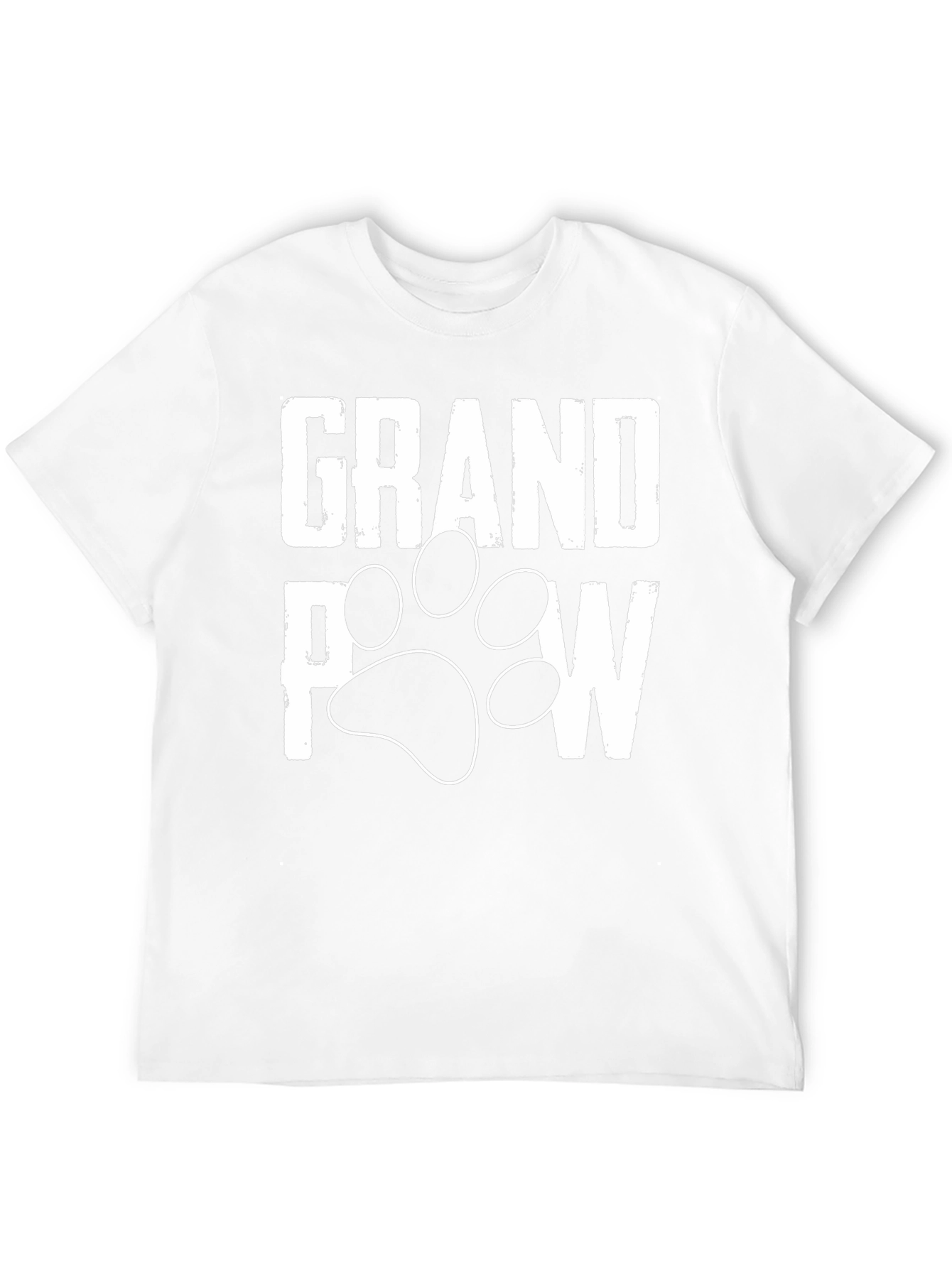 Grandpaw Dog Paw Print T-Shirt - Black