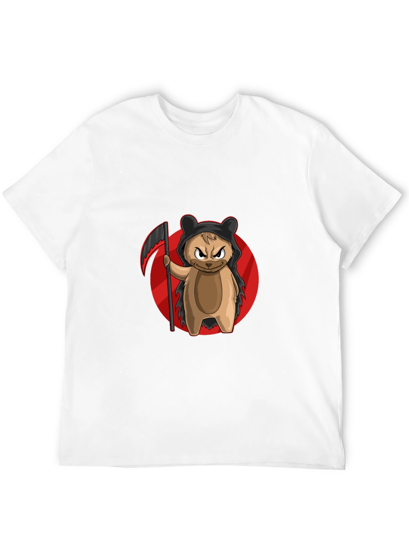 Grim Reaper Bear T-Shirt - Cool Cartoon Graphic Tee