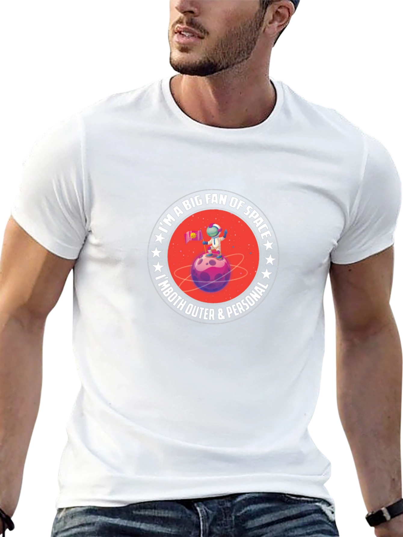Space Fan T-Shirt: Outer & Personal Astronaut Tee
