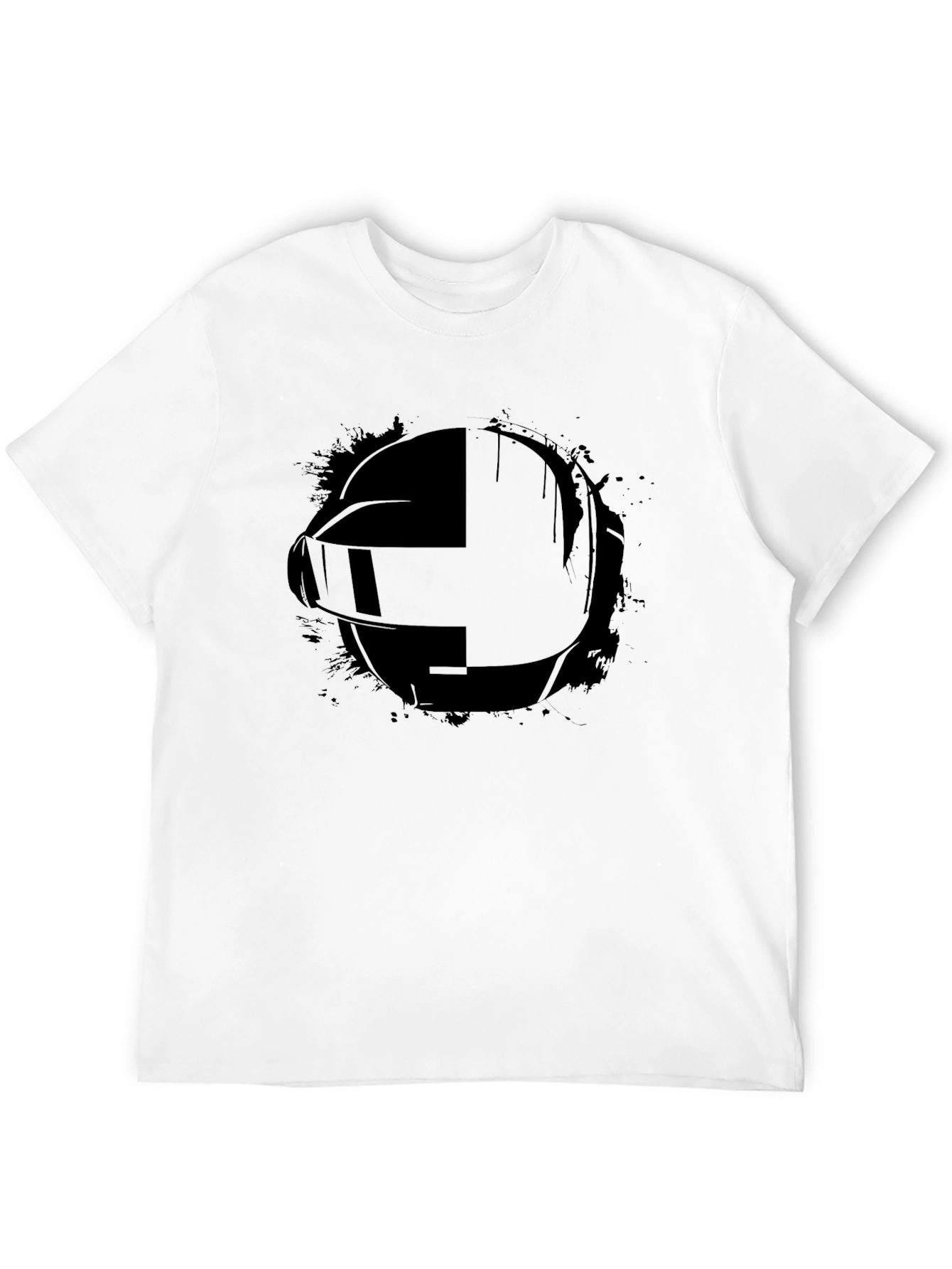 Daft Punk Style Black Graphic Tee