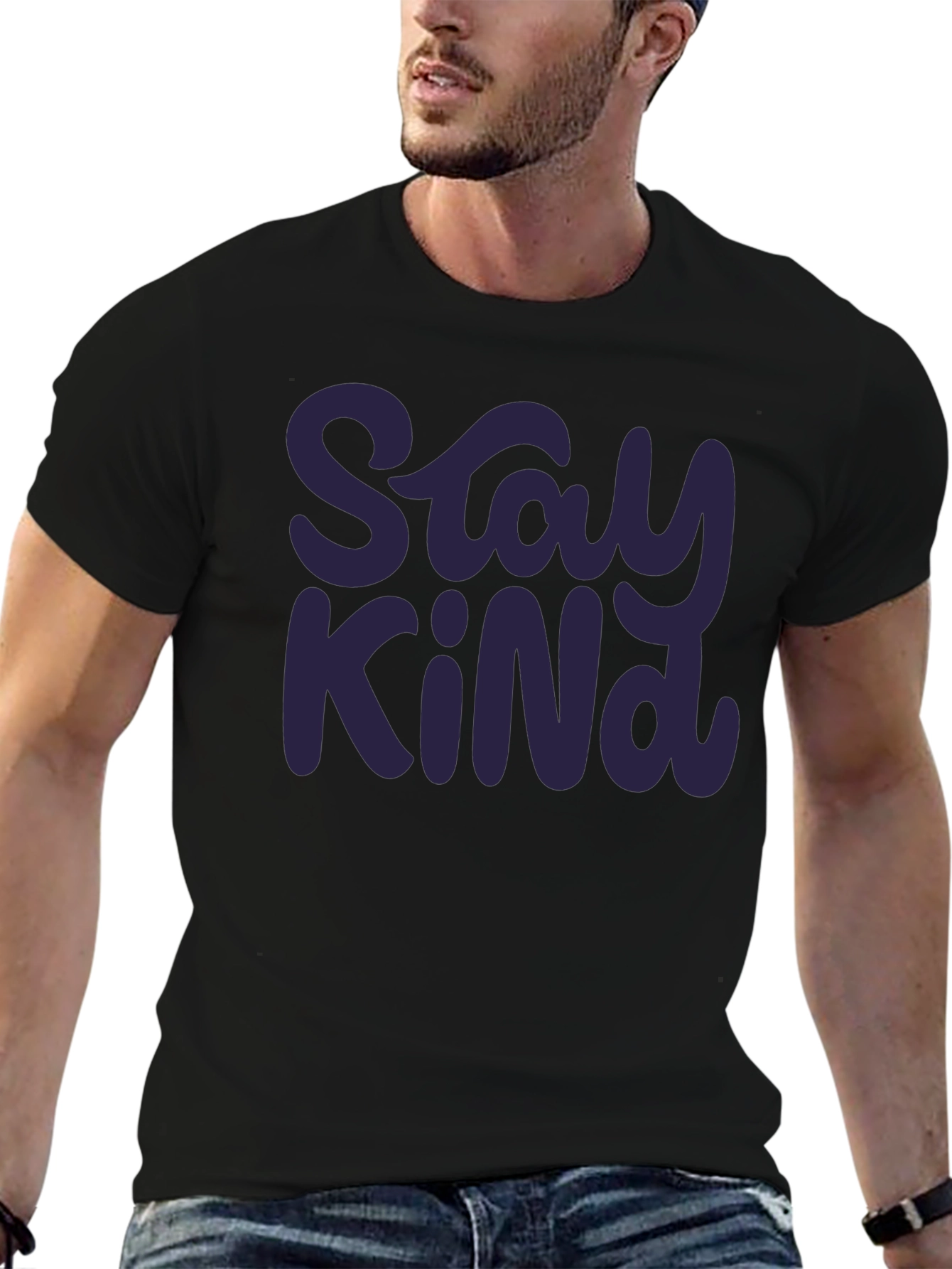 Stay Kind Graphic Tee - Soft Cotton Casual Shirt