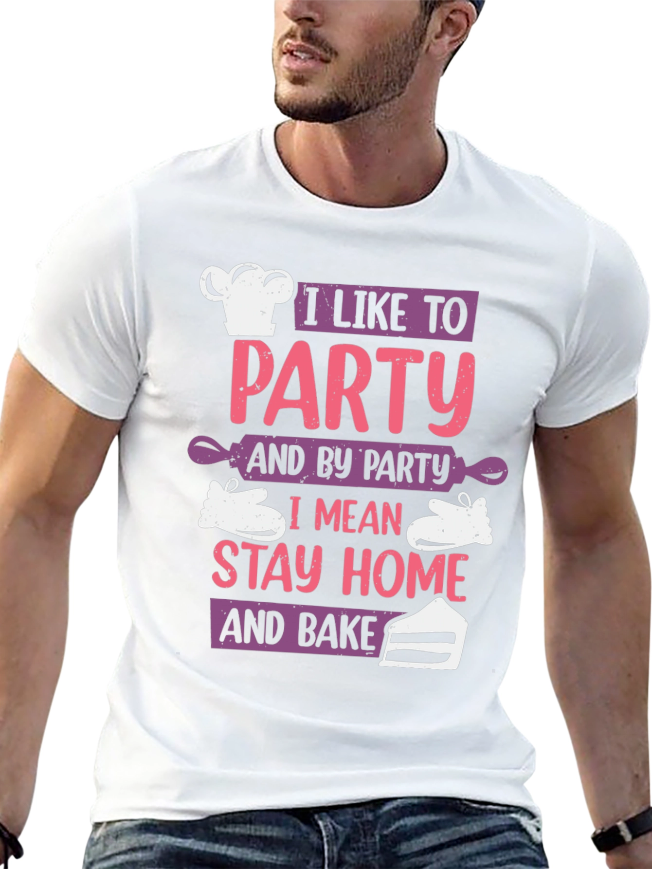 I Like To Party and Bake Graphic T-Shirt