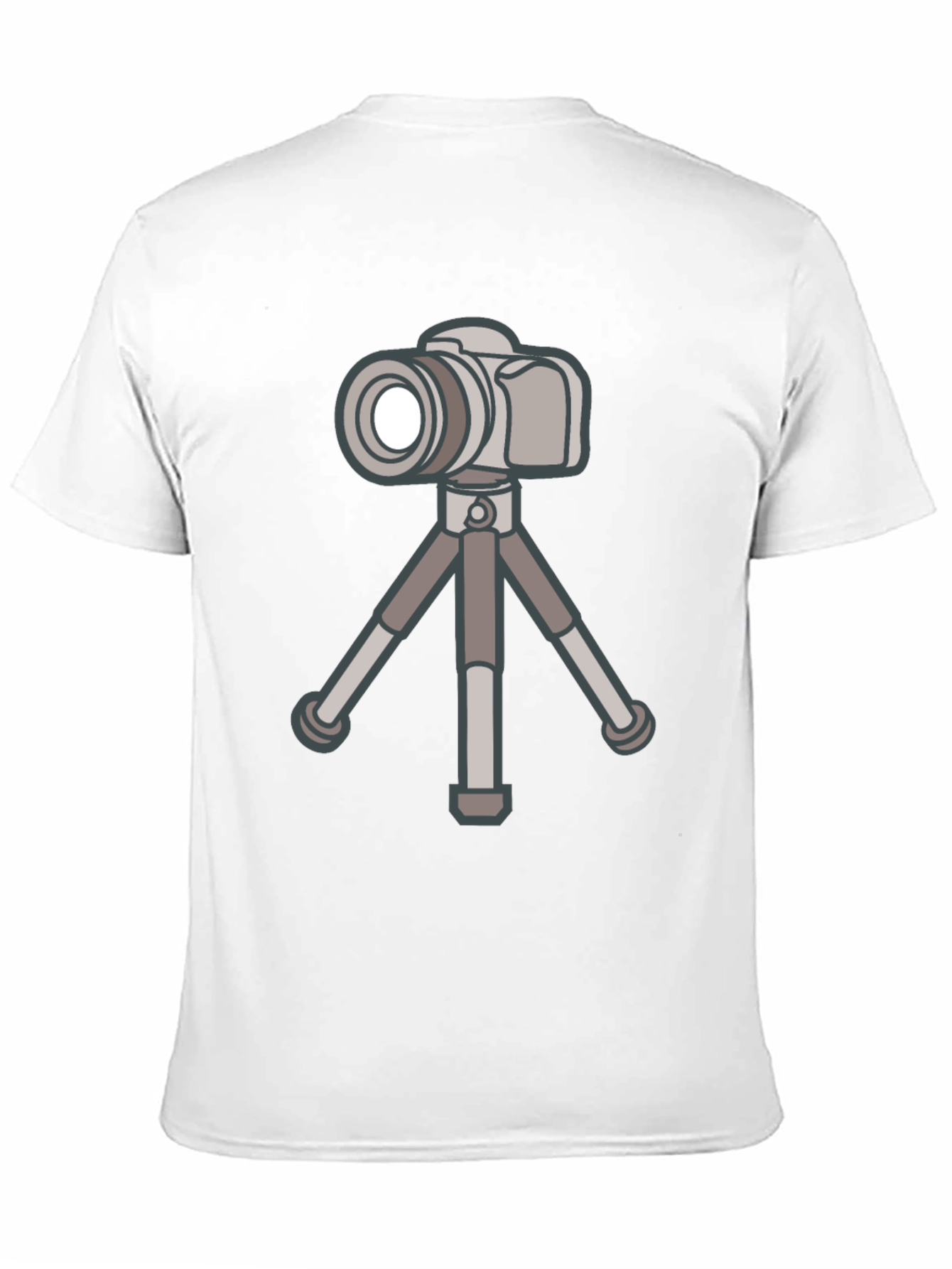 Camera on Tripod Graphic Tee - Photography Lover Shirt