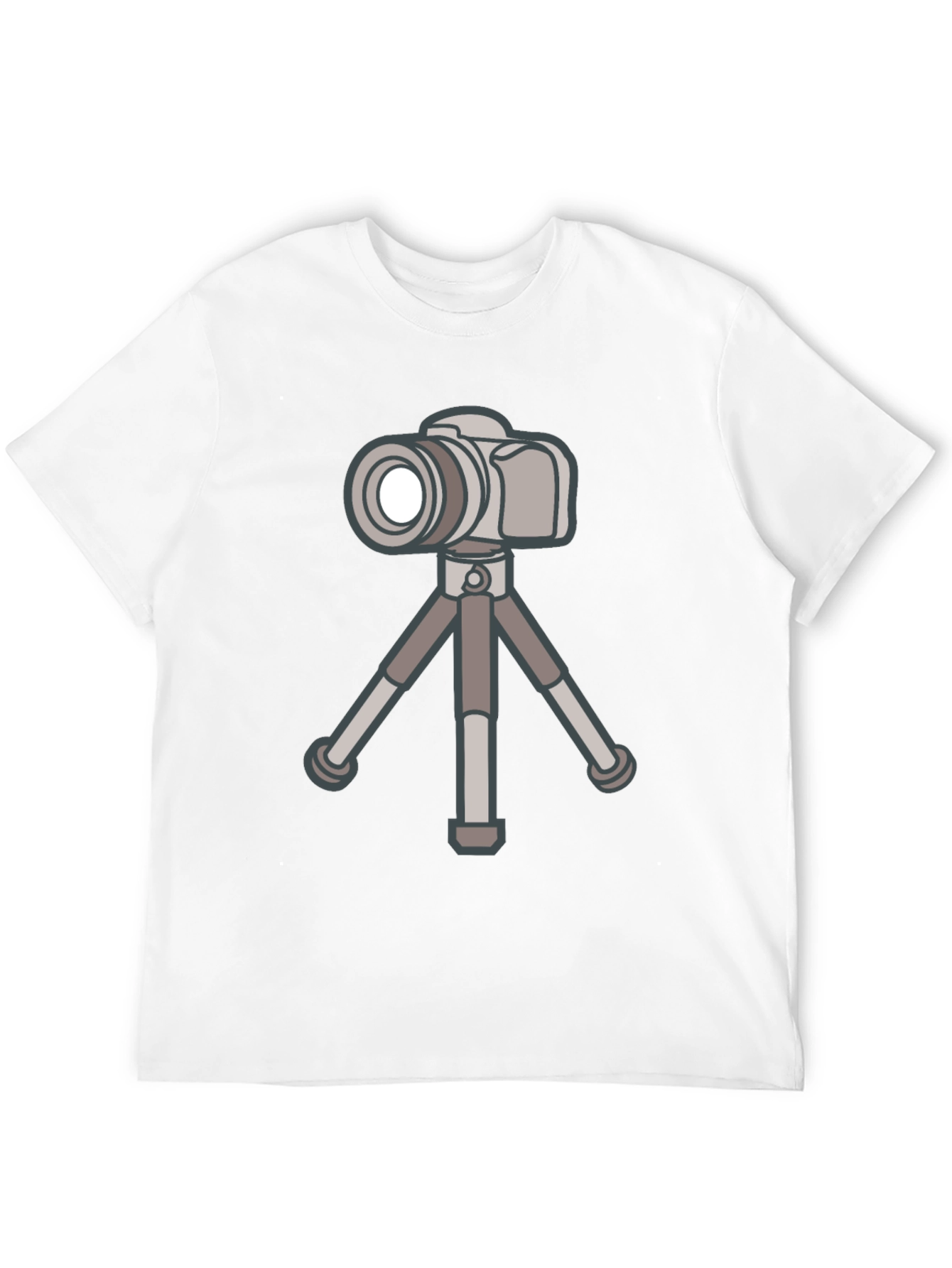 Camera on Tripod Graphic Tee - Photography Lover Shirt