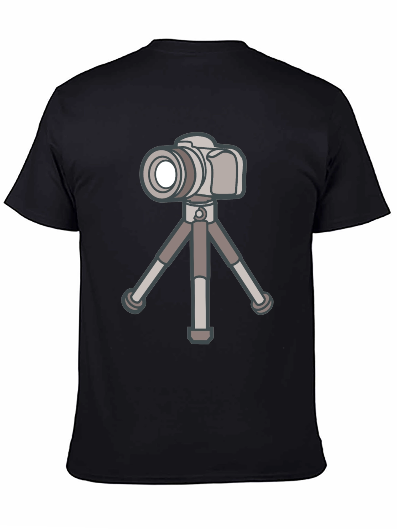 Camera on Tripod Graphic Tee - Photography Lover Shirt