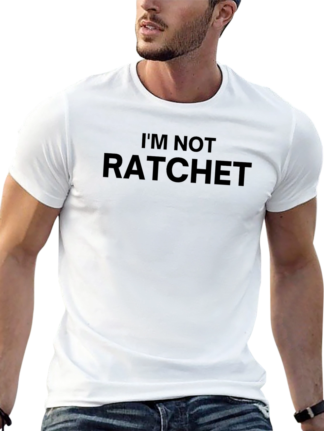Im Not Ratchet Graphic T-Shirt - Mens Black Tee