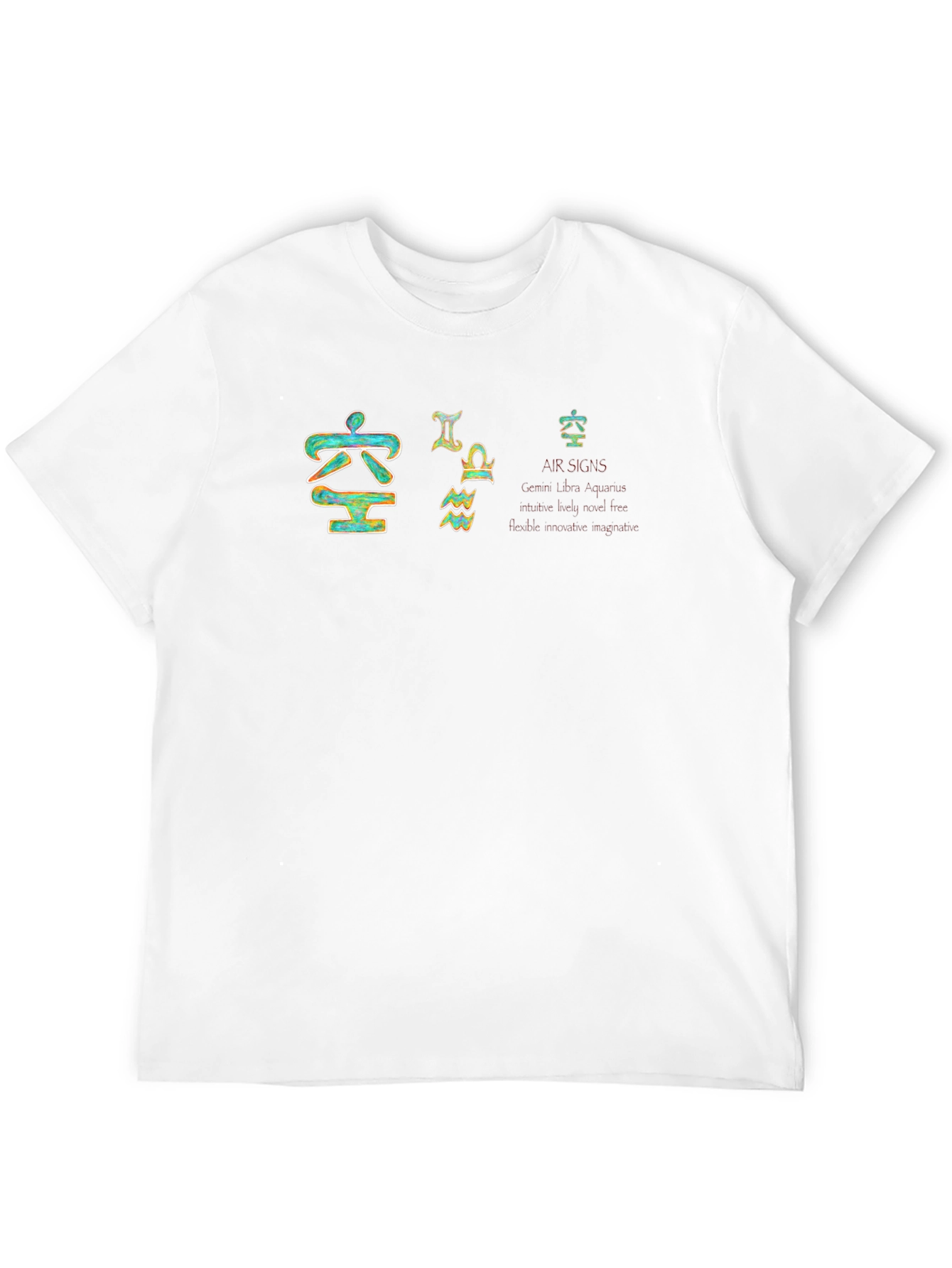 Air Signs Zodiac T-Shirt - Gemini Libra Aquarius