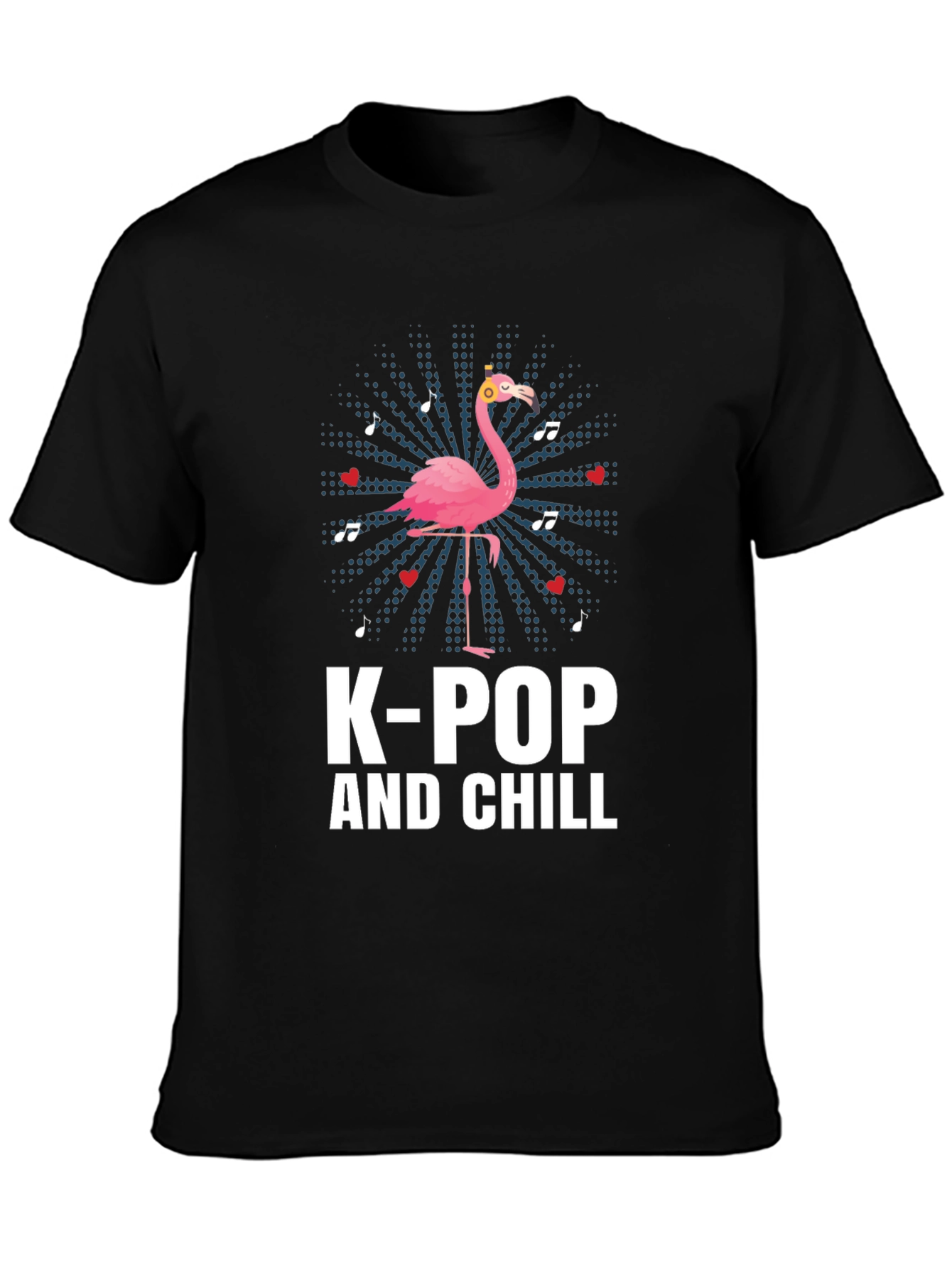 K-Pop and Chill Flamingo T-Shirt