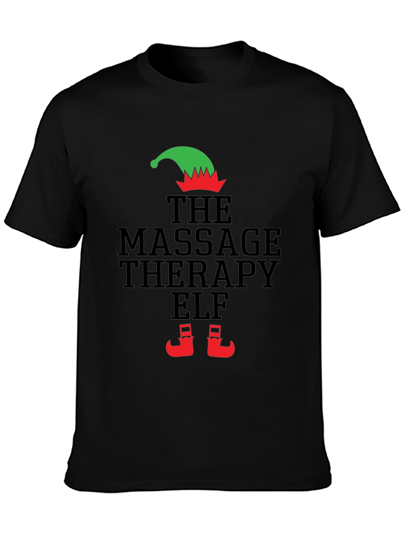 Massage Therapy Elf Christmas T-Shirt