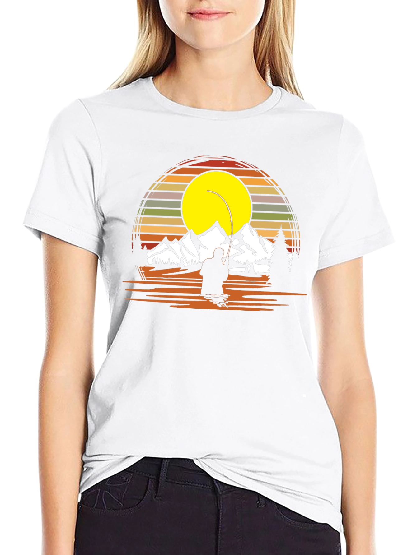 Fishing Retro Graphic T-Shirt