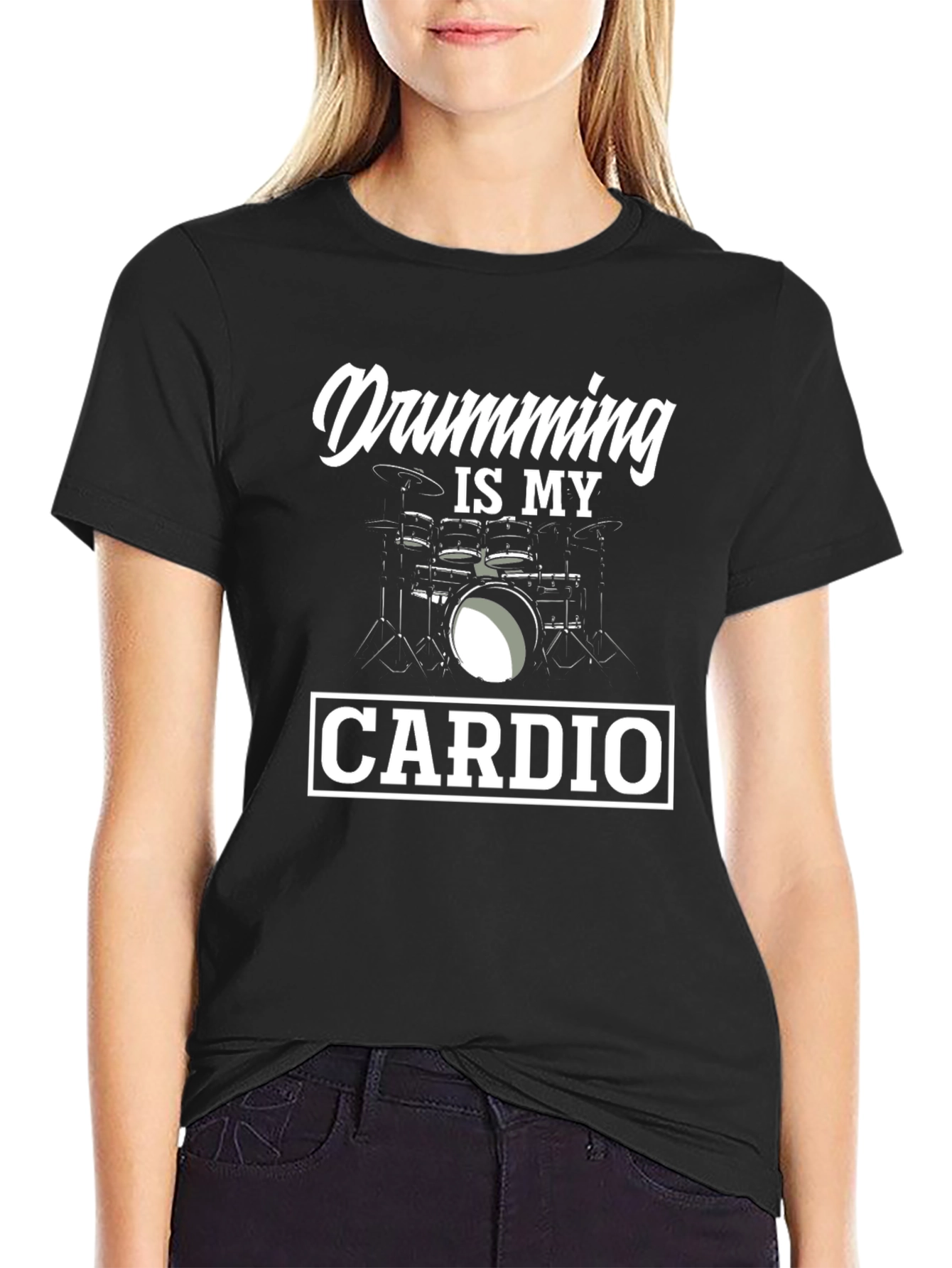 Drumming is My Cardio Graphic T-Shirt