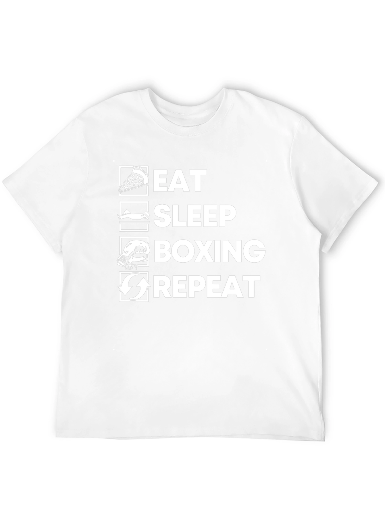 Eat Sleep Boxing Repeat Black T-Shirt