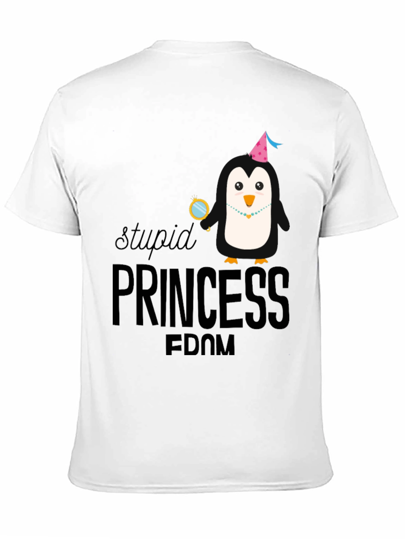 Stupid Princess-dom Penguin Graphic T-Shirt