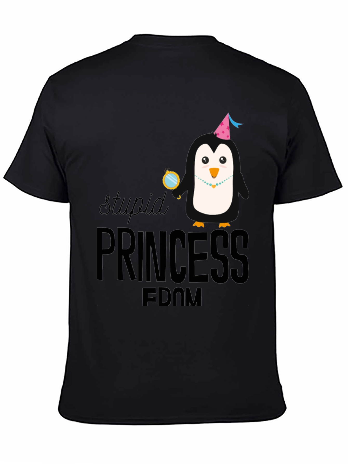 Stupid Princess-dom Penguin Graphic T-Shirt