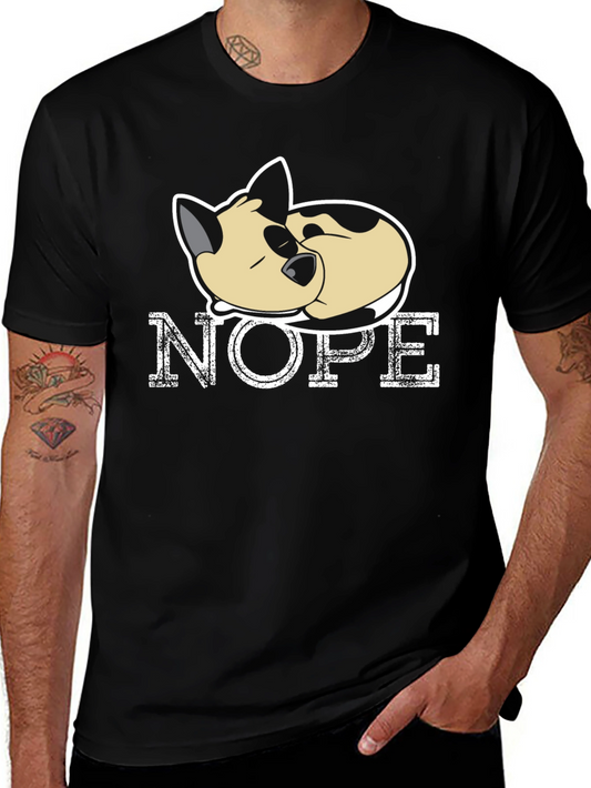 Nope Cat T-Shirt - Funny Lazy Cat Tee