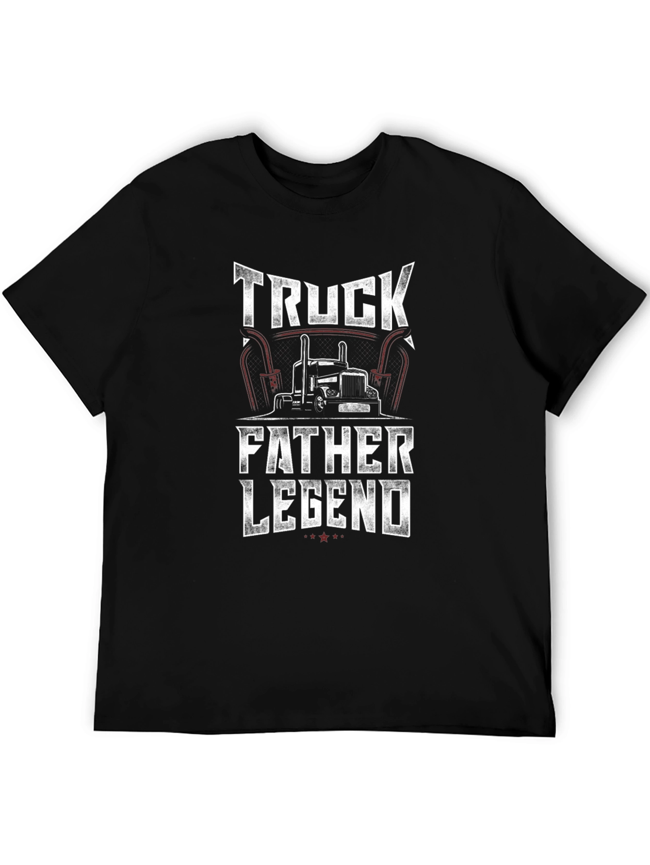 Truck Father Legend Black Graphic Tee