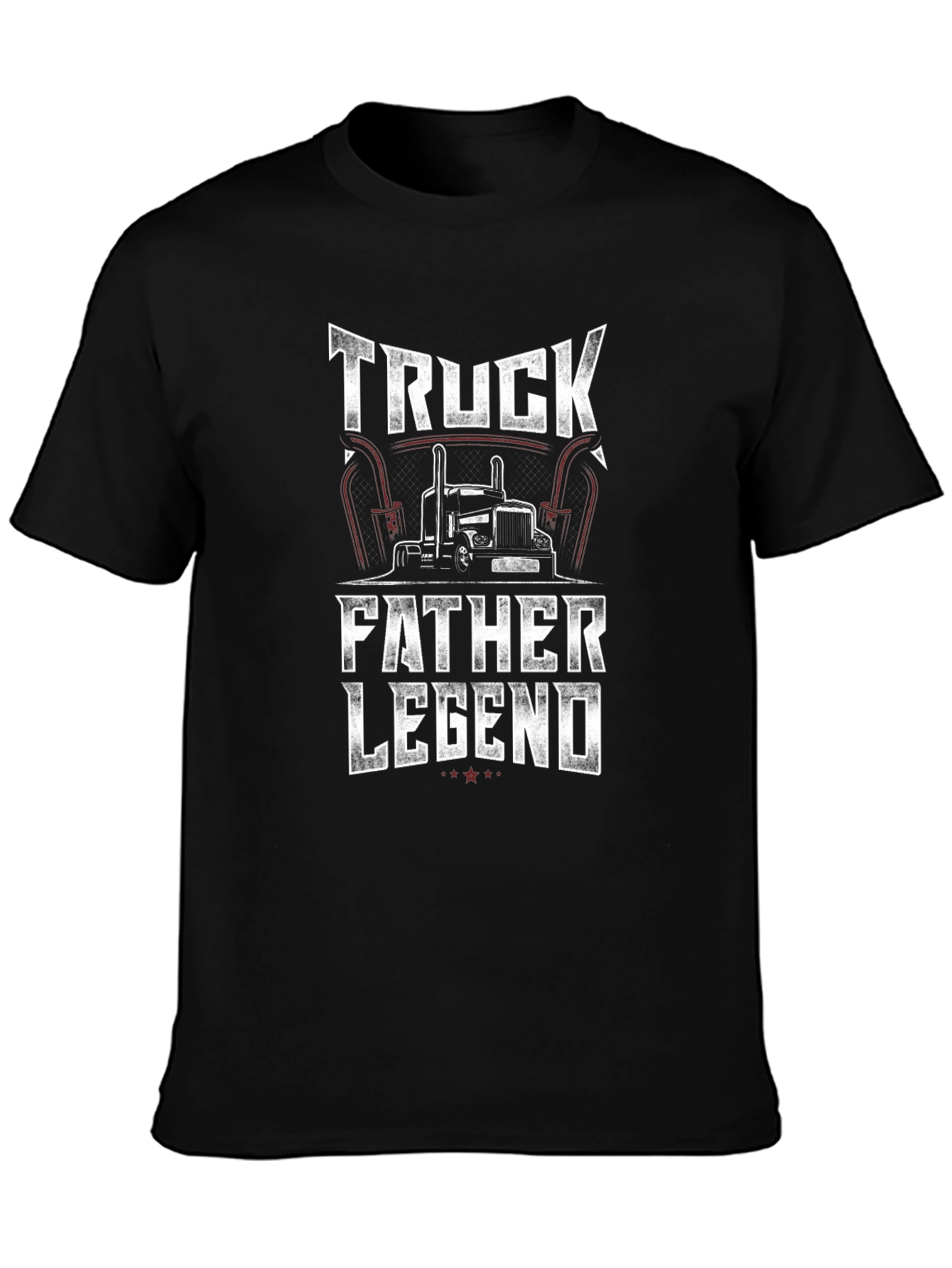 Truck Father Legend Black Graphic Tee