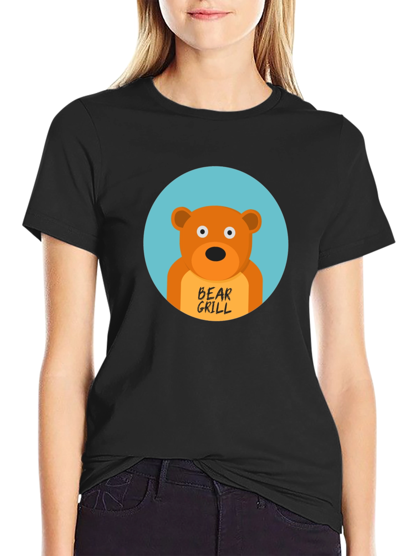Bear Grill Funny Graphic T-Shirt