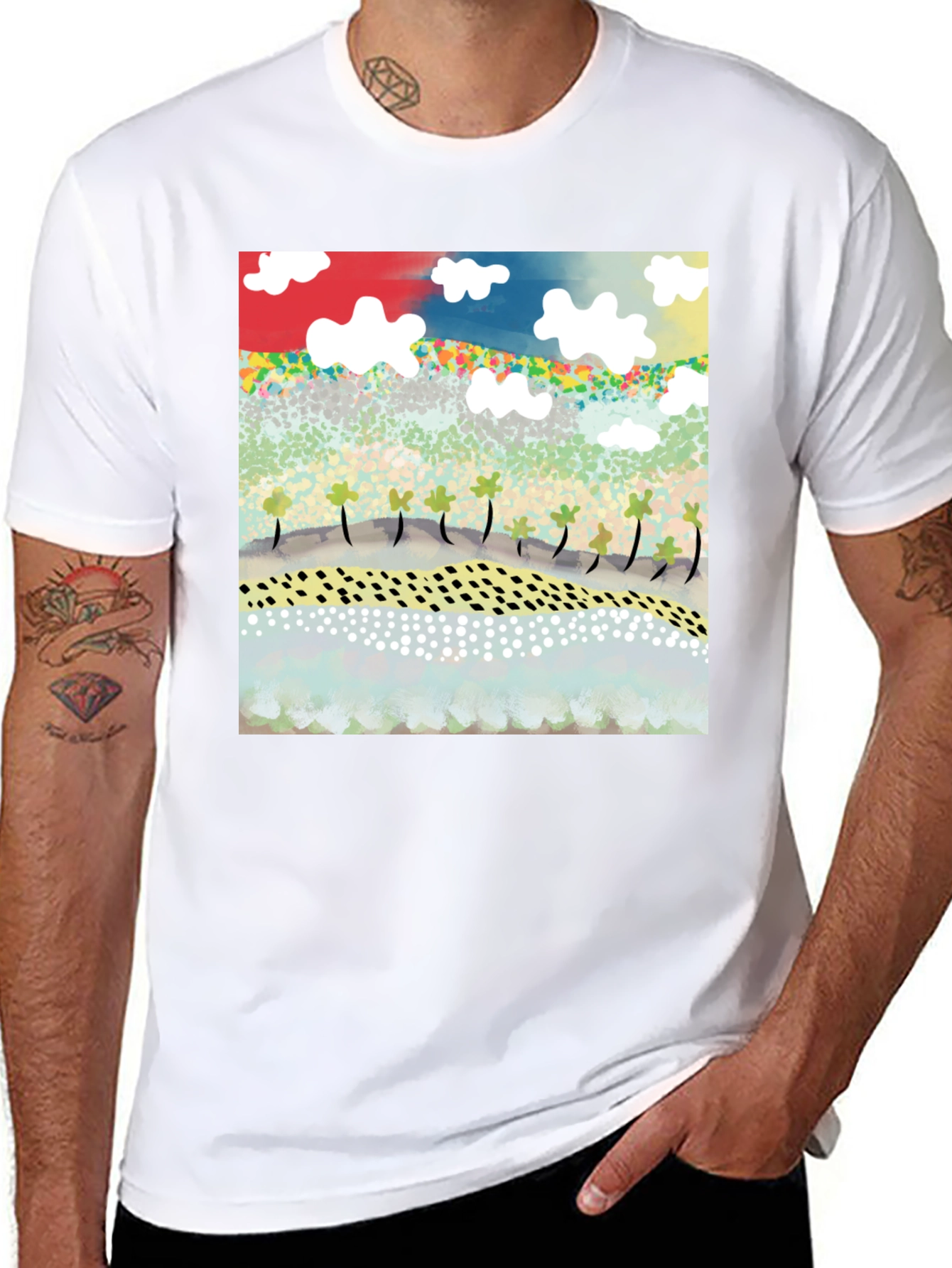 Abstract Landscape Tee