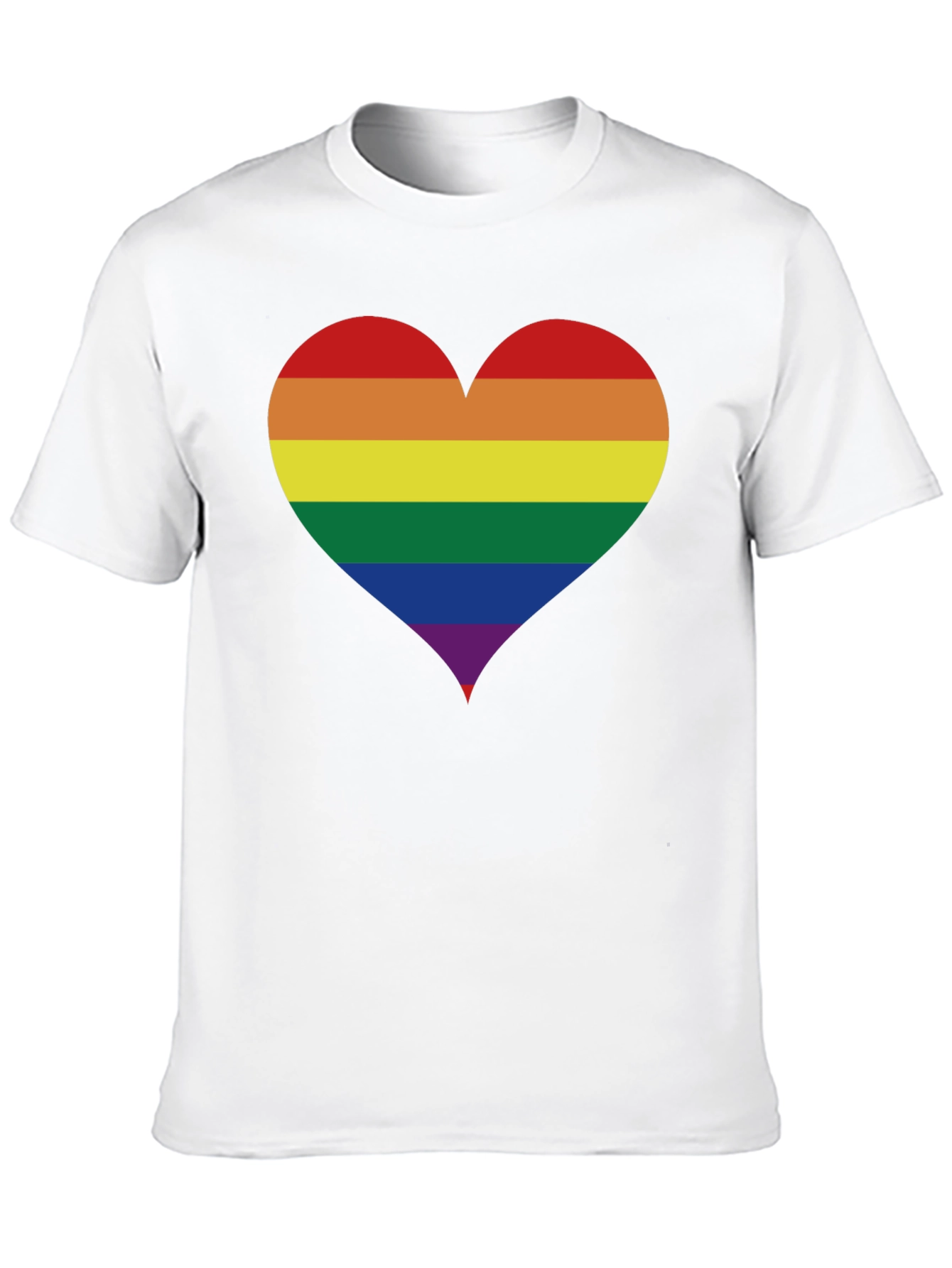 Rainbow Heart Pride T-Shirt - Soft Cotton Blend