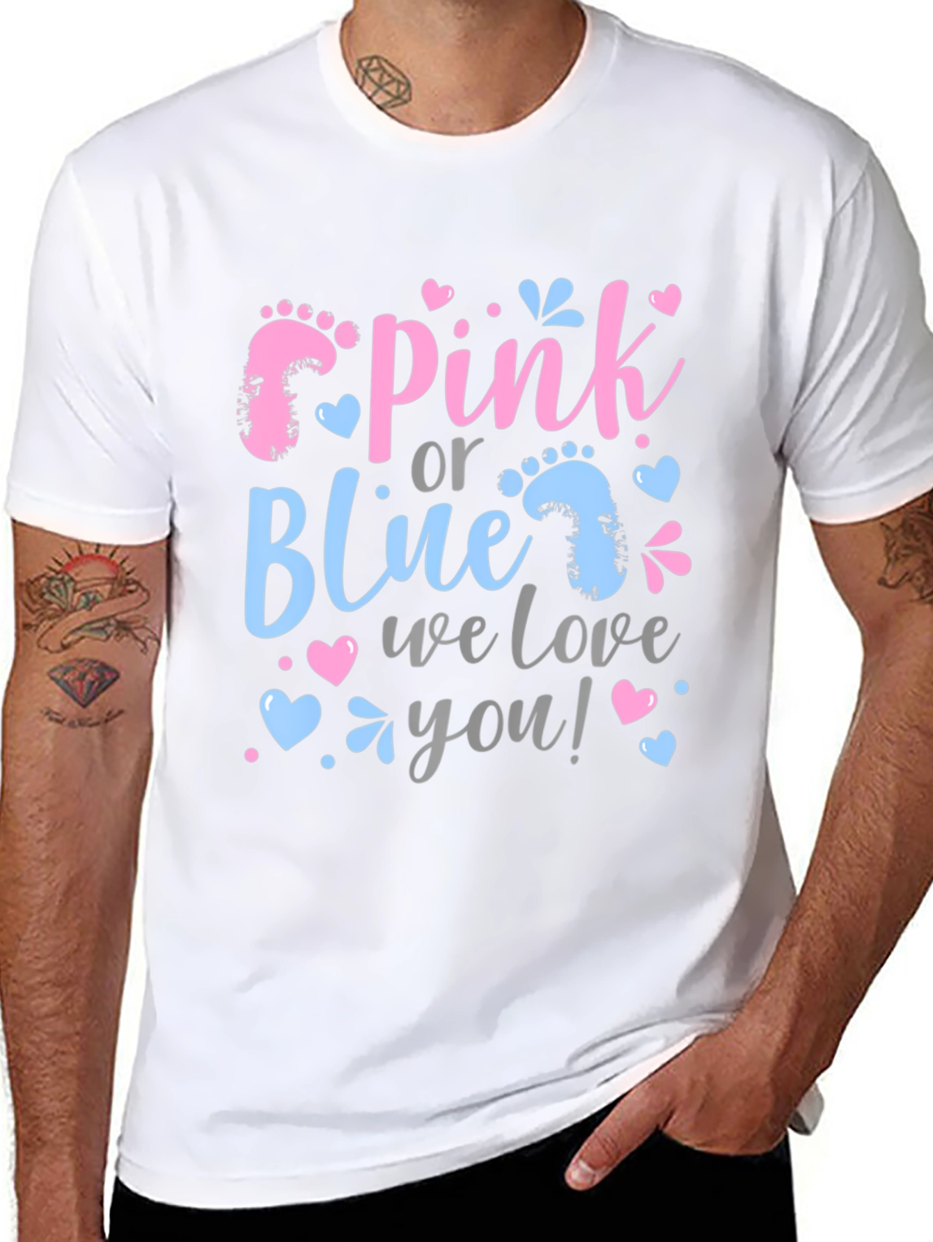 Pink or Blue Gender Reveal T-Shirt