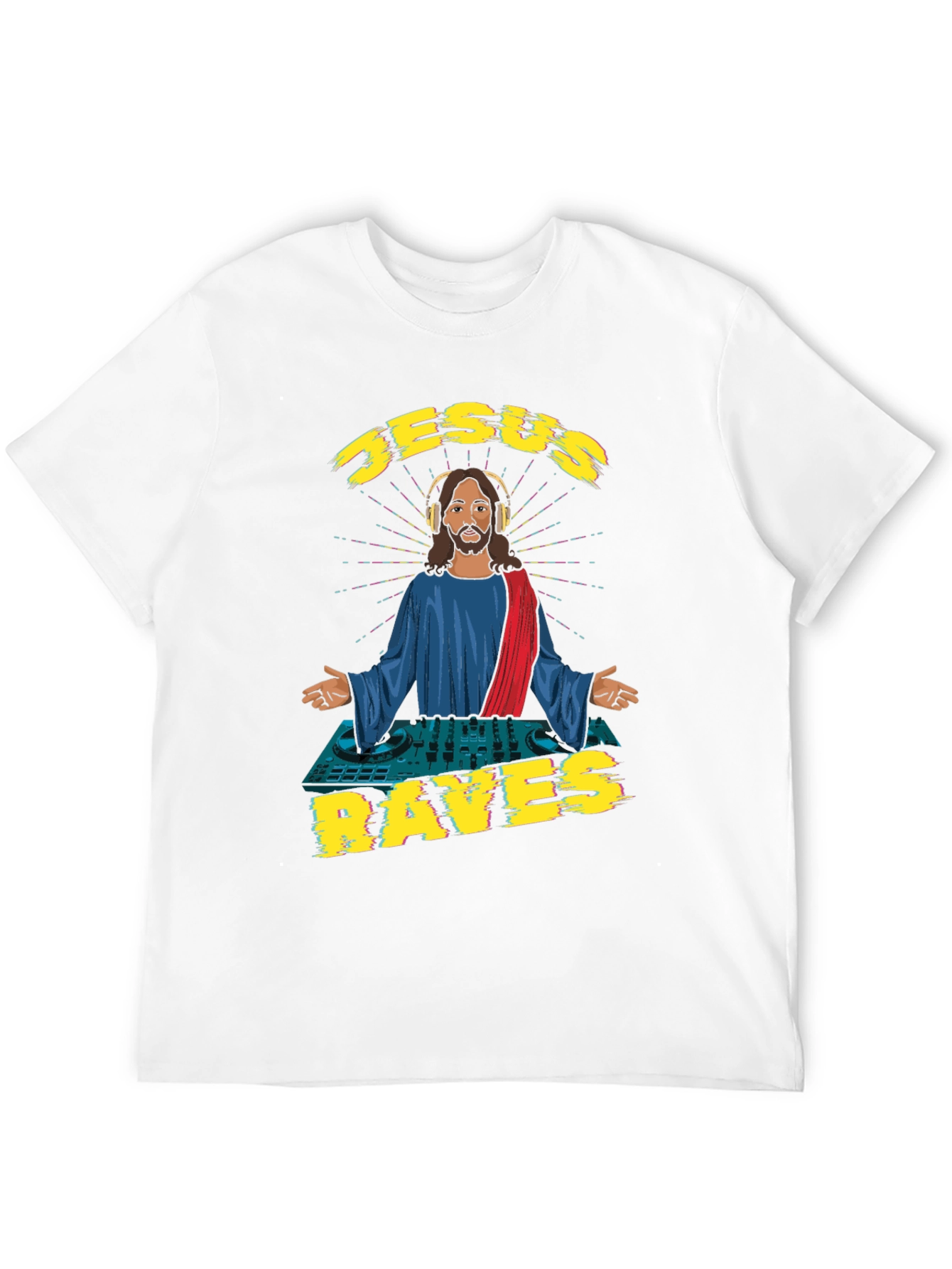 Jesus Raves Graphic T-Shirt