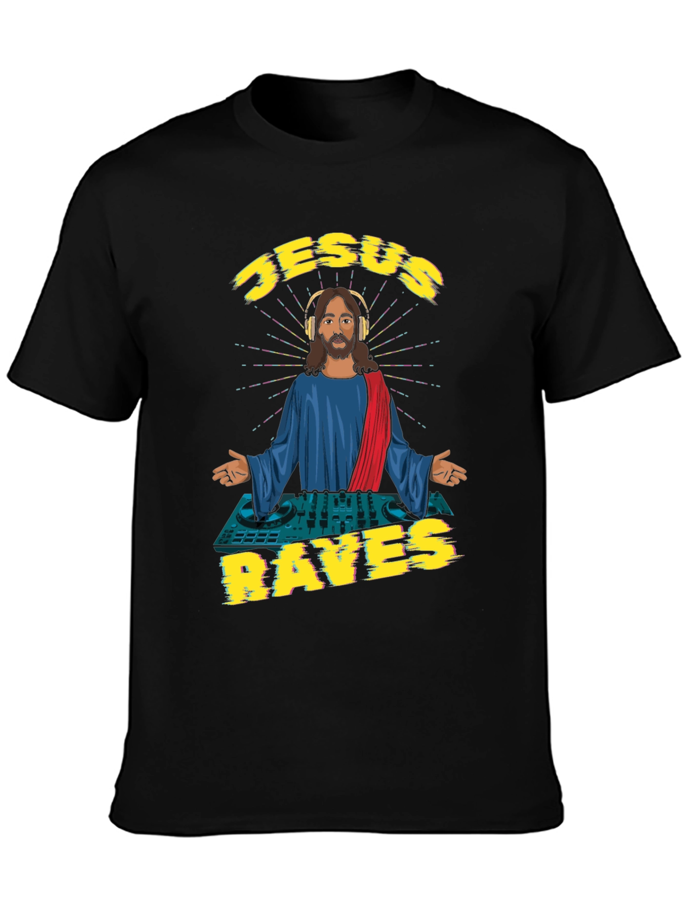 Jesus Raves Graphic T-Shirt
