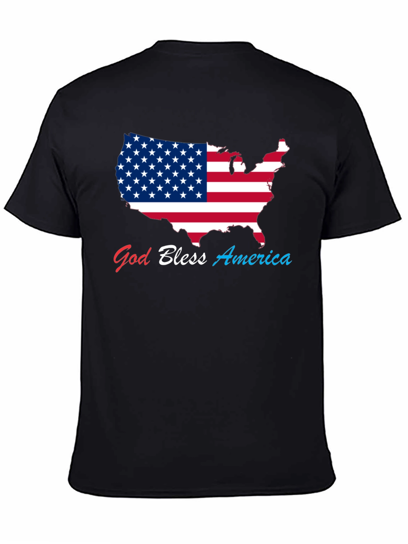 God Bless America USA Flag Patriotic T-Shirt