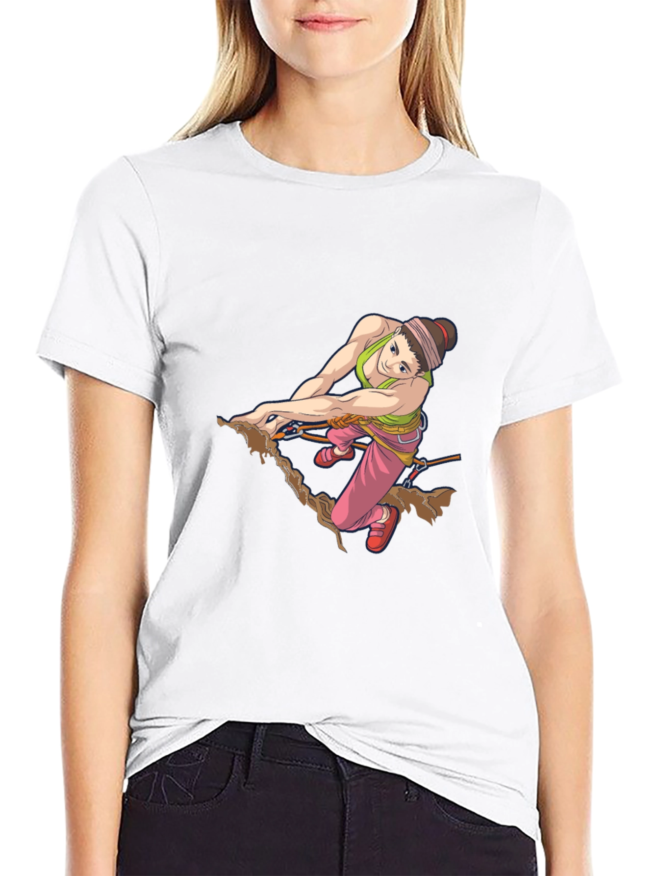Rock Climbing Girl Graphic Tee