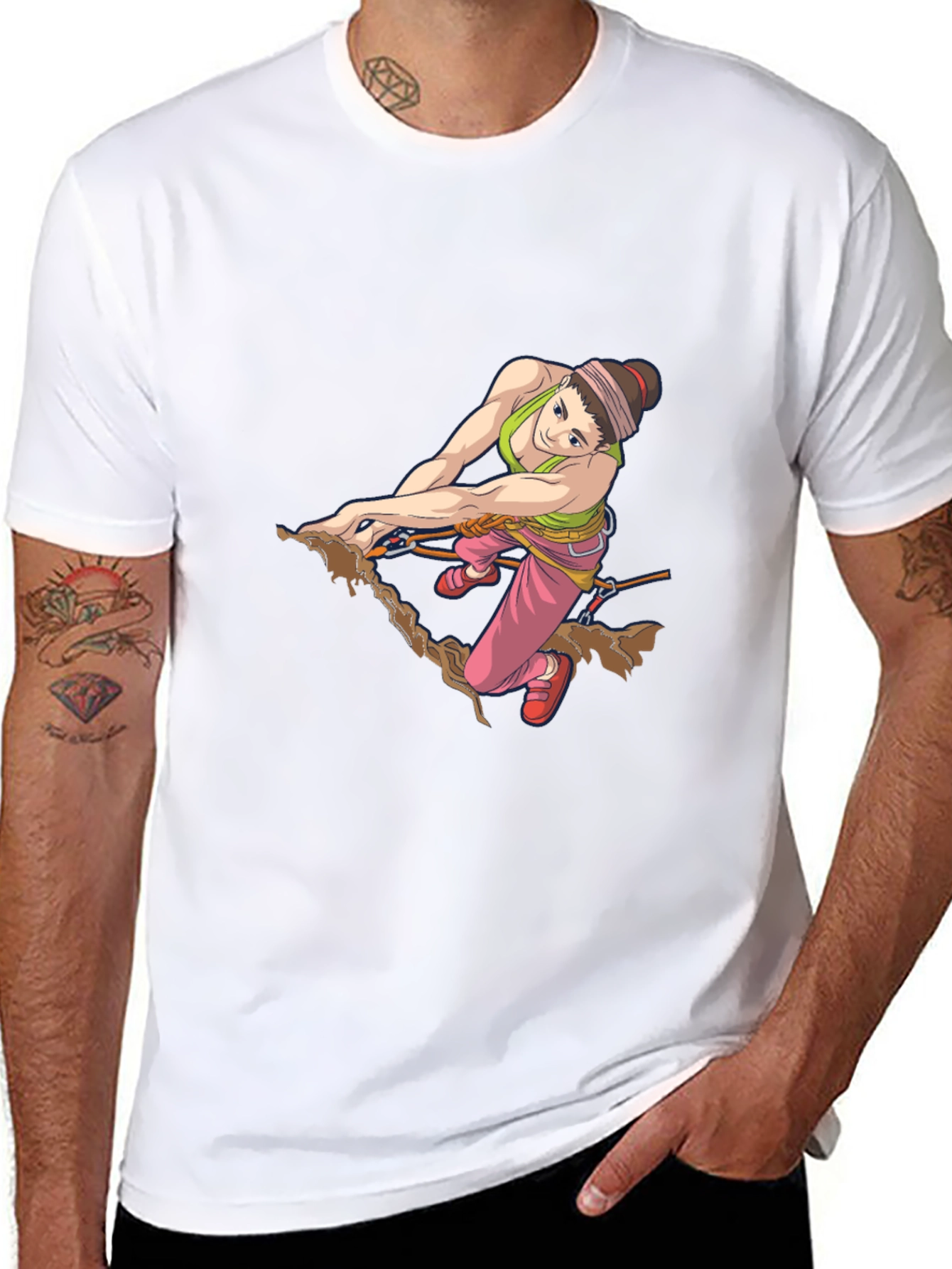 Rock Climbing Girl Graphic Tee