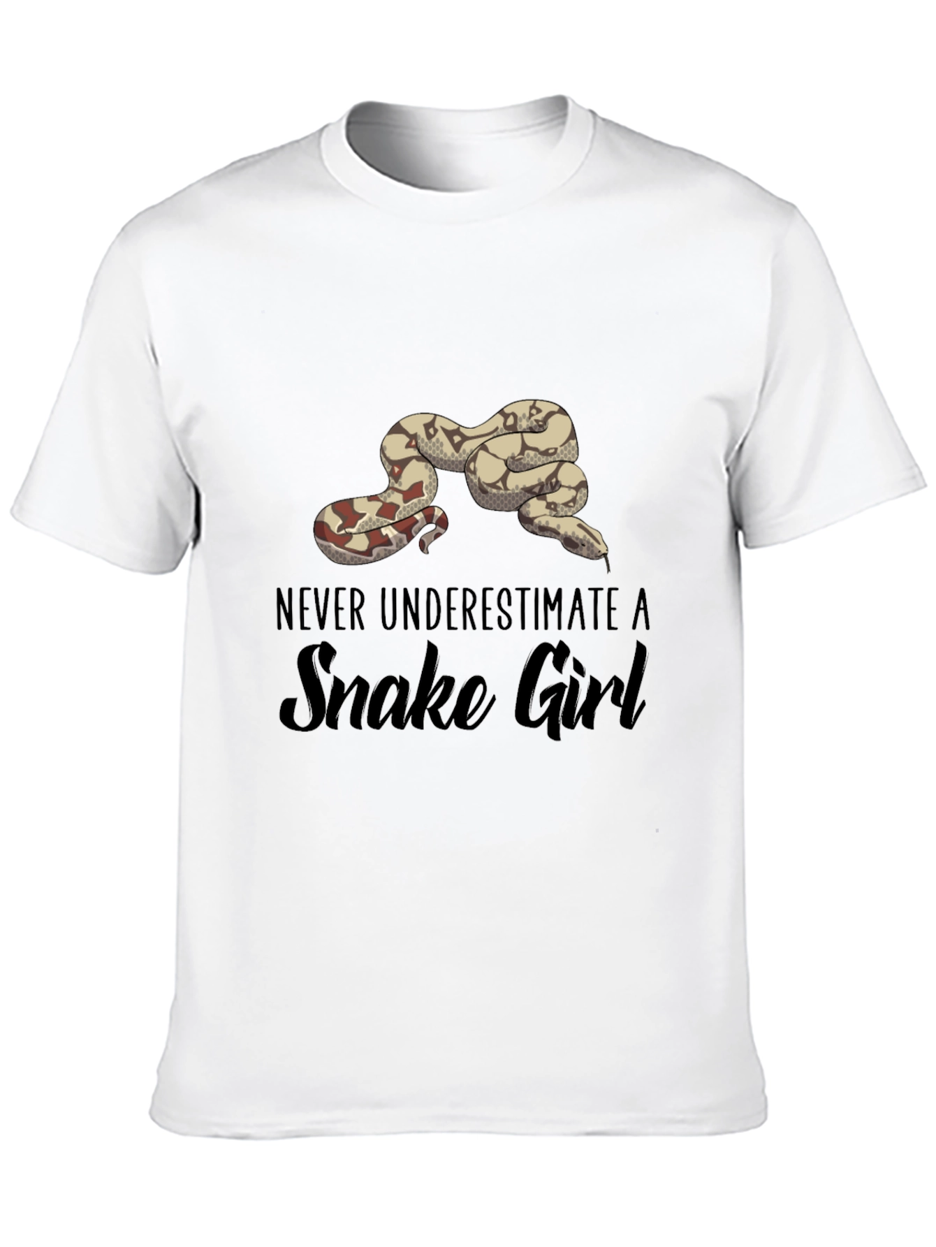 Never Underestimate A Snake Girl T-Shirt