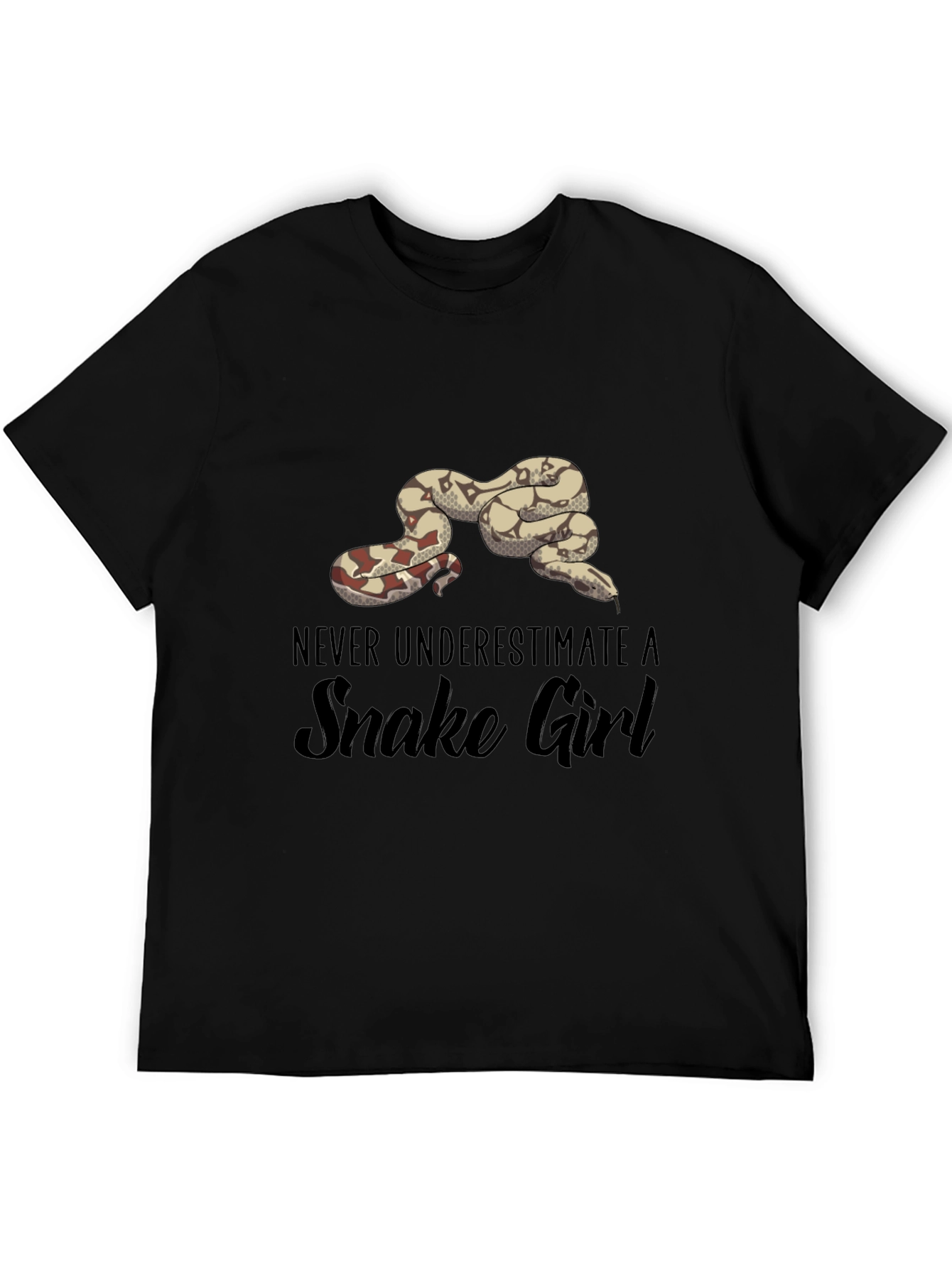 Never Underestimate A Snake Girl T-Shirt