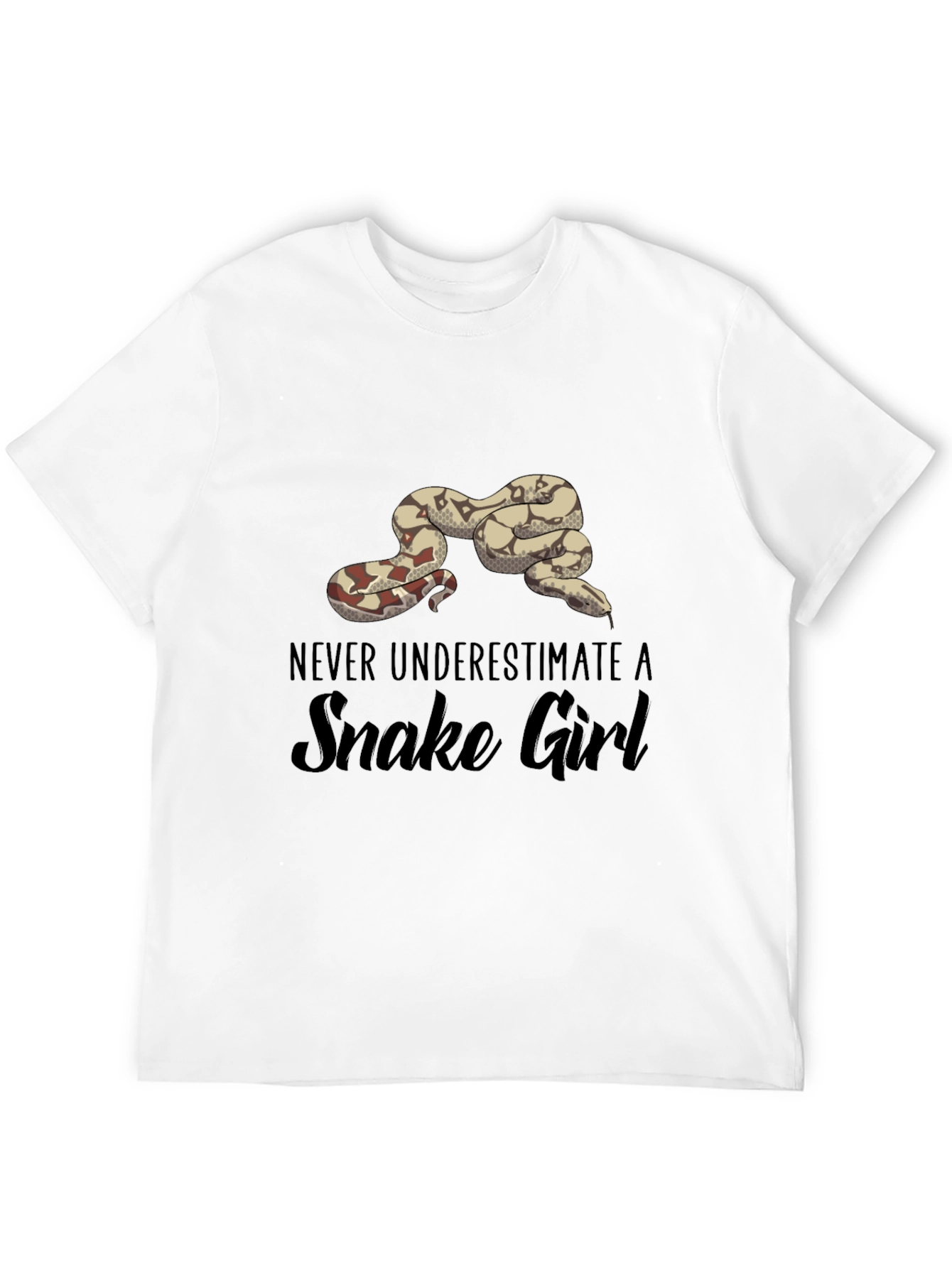 Never Underestimate A Snake Girl T-Shirt