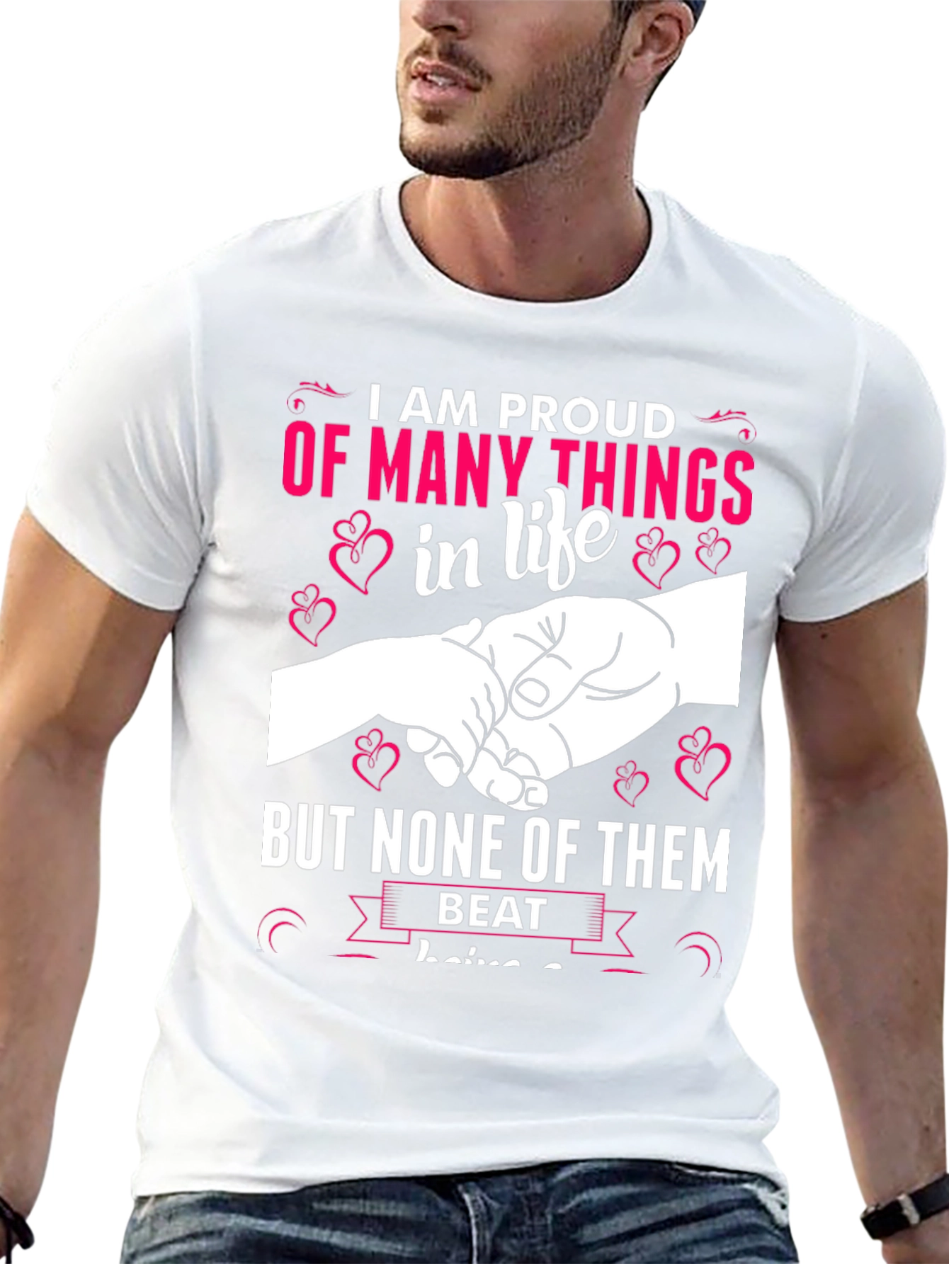 Proud Father T-Shirt - Daddys Little Helper