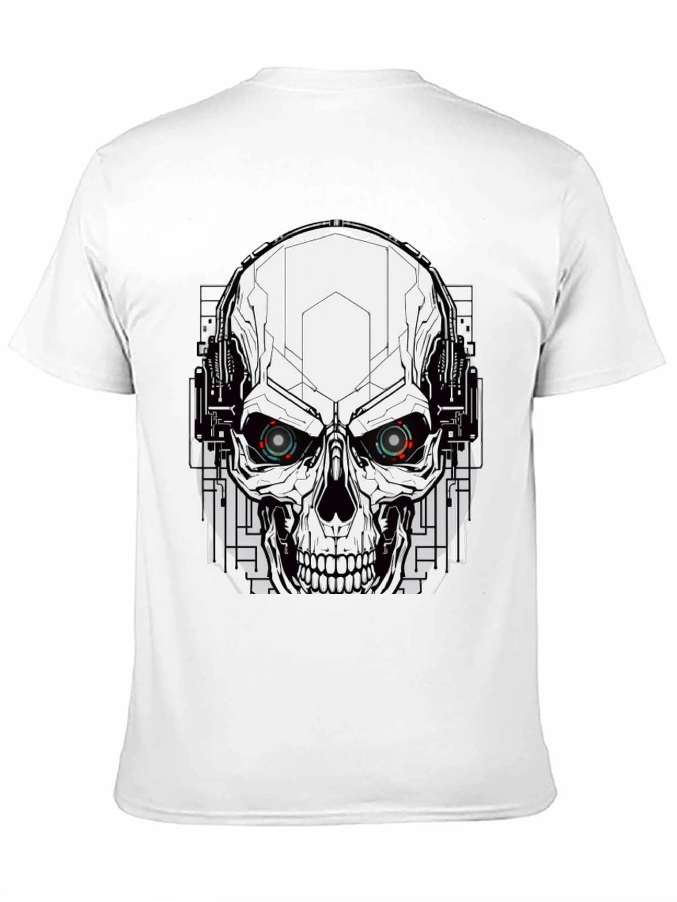 Cyberpunk Skull T-Shirt - Mens Graphic Tee