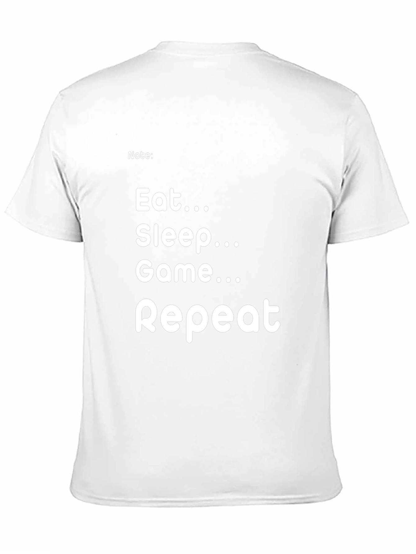 Eat Sleep Game Repeat Black T-Shirt