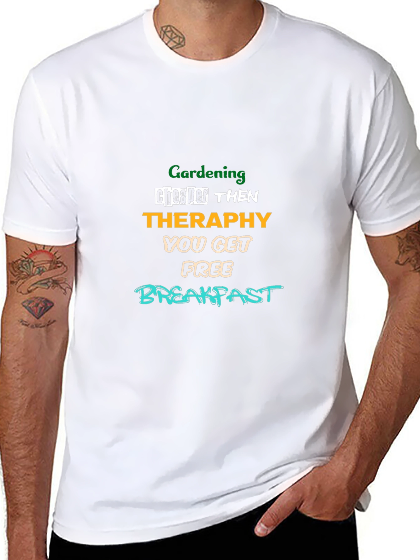 Gardening Therapy T-Shirt: Free Breakfast!