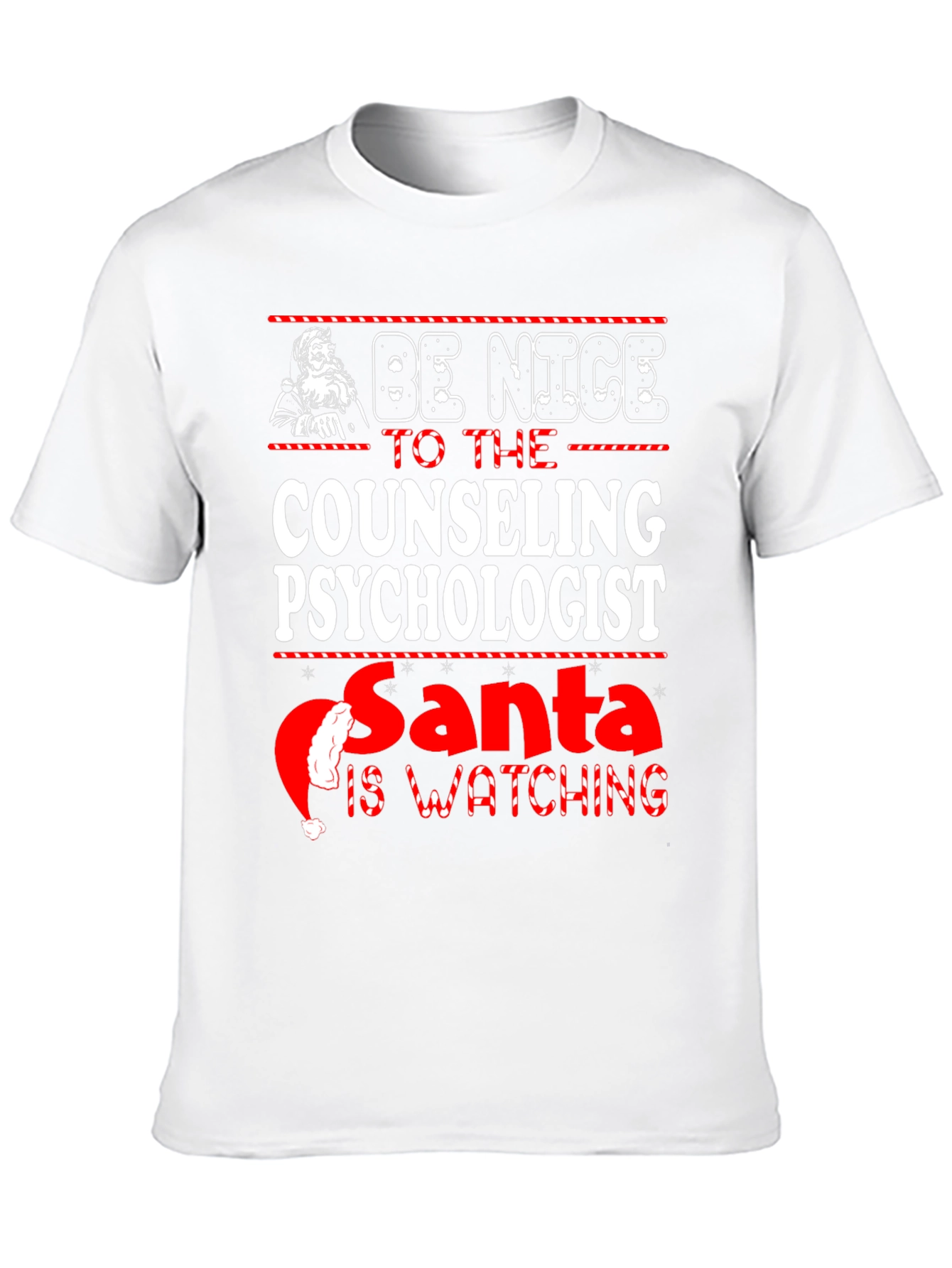 Be Nice to the Counseling Psychologist Santa T-Shirt