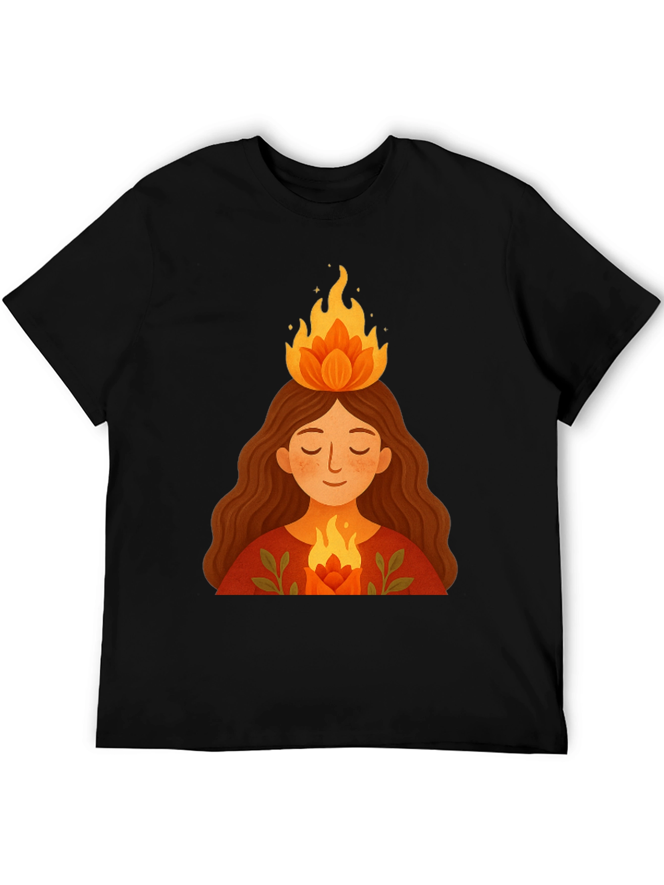 Flame Haired Woman Graphic Tee