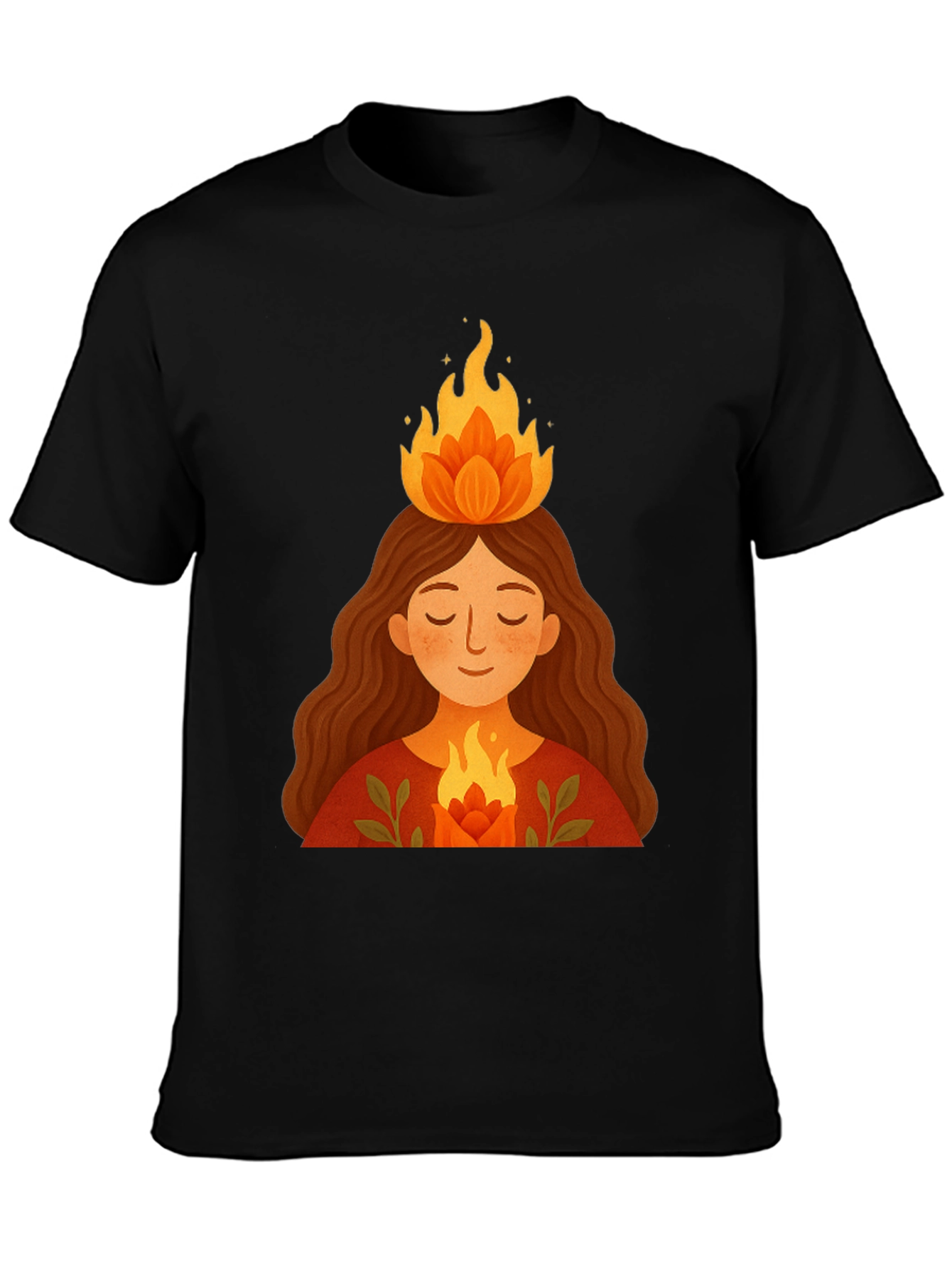 Flame Haired Woman Graphic Tee