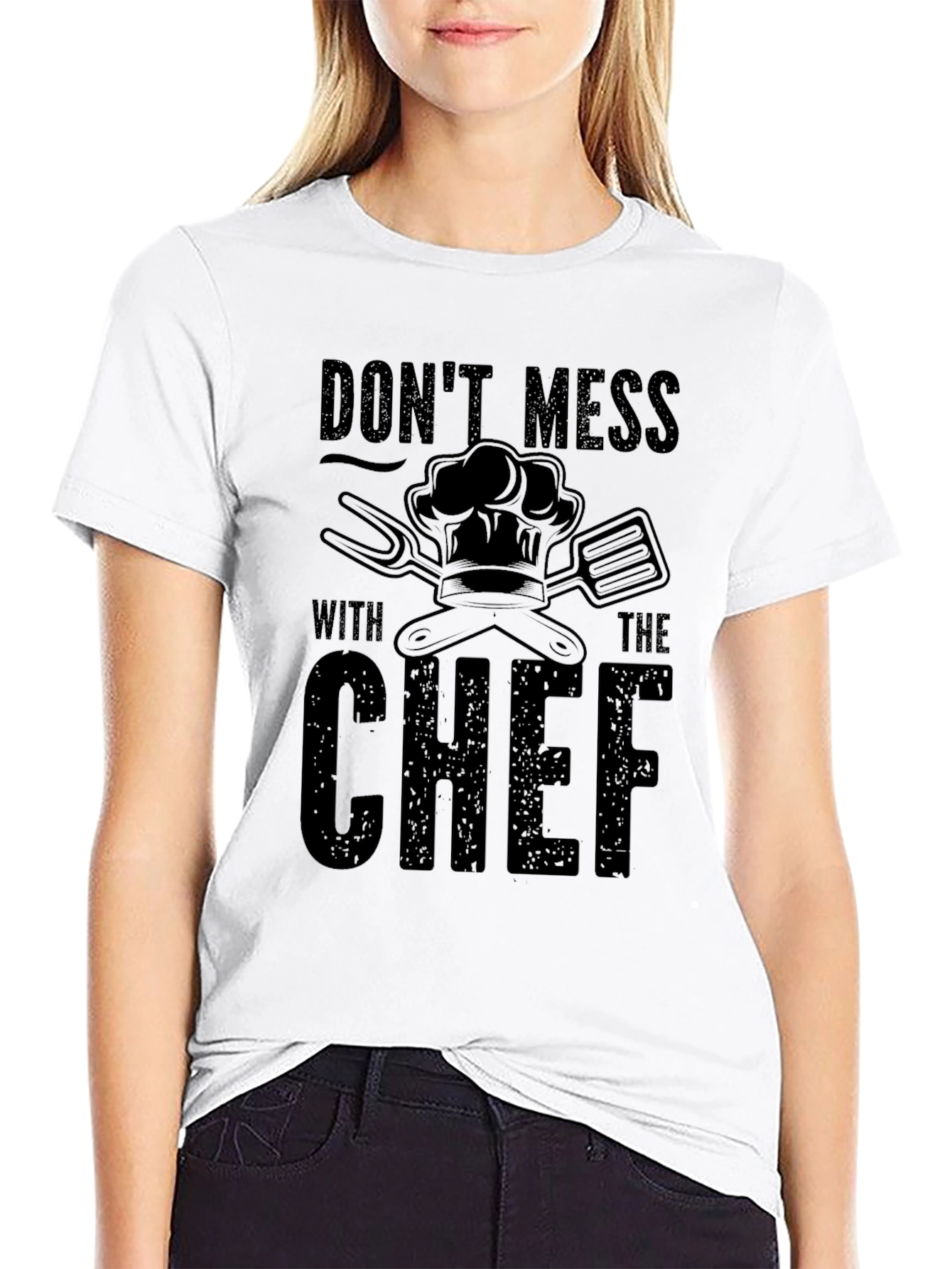 Dont Mess with The Chef Black T-Shirt