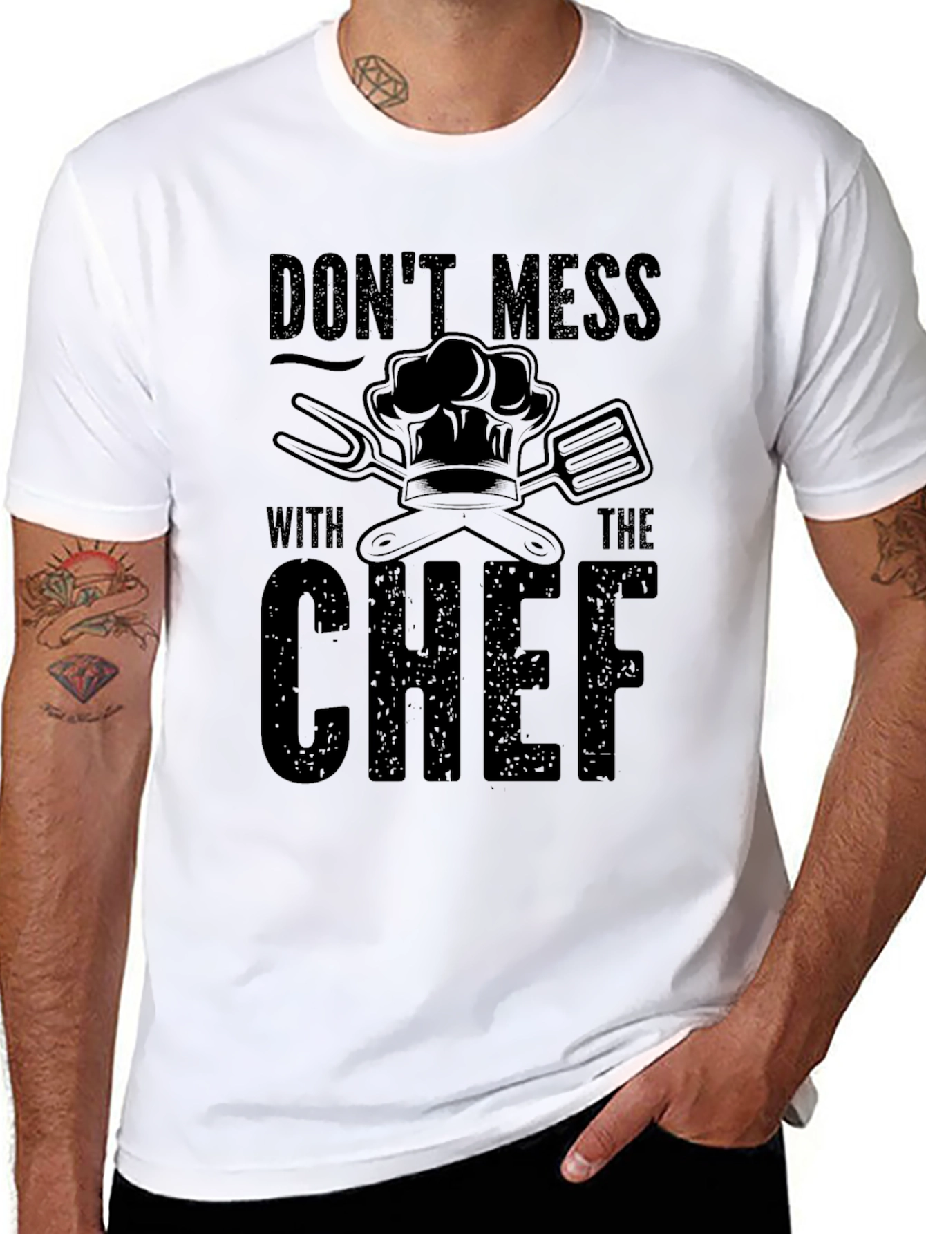 Dont Mess with The Chef Black T-Shirt