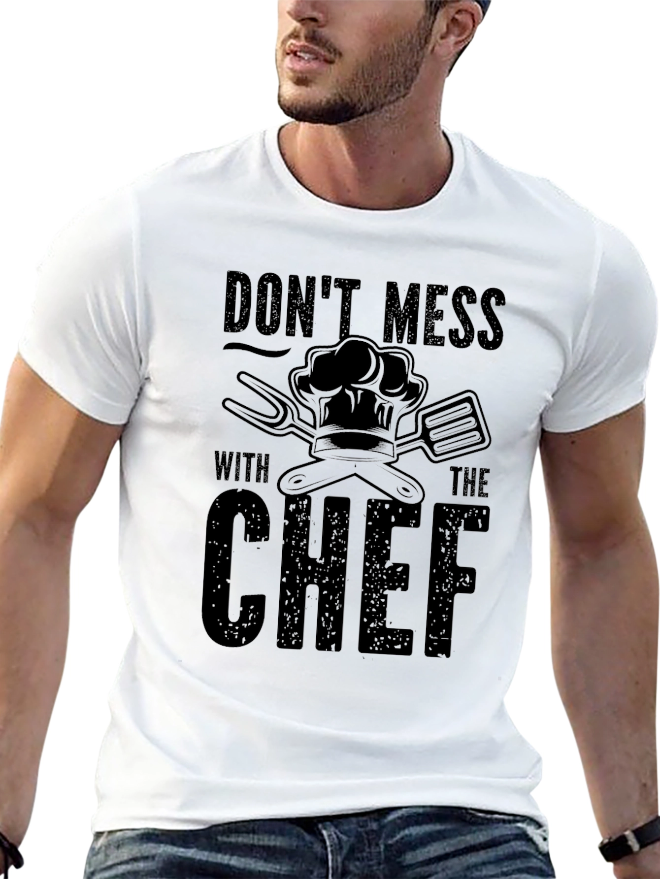 Dont Mess with The Chef Black T-Shirt