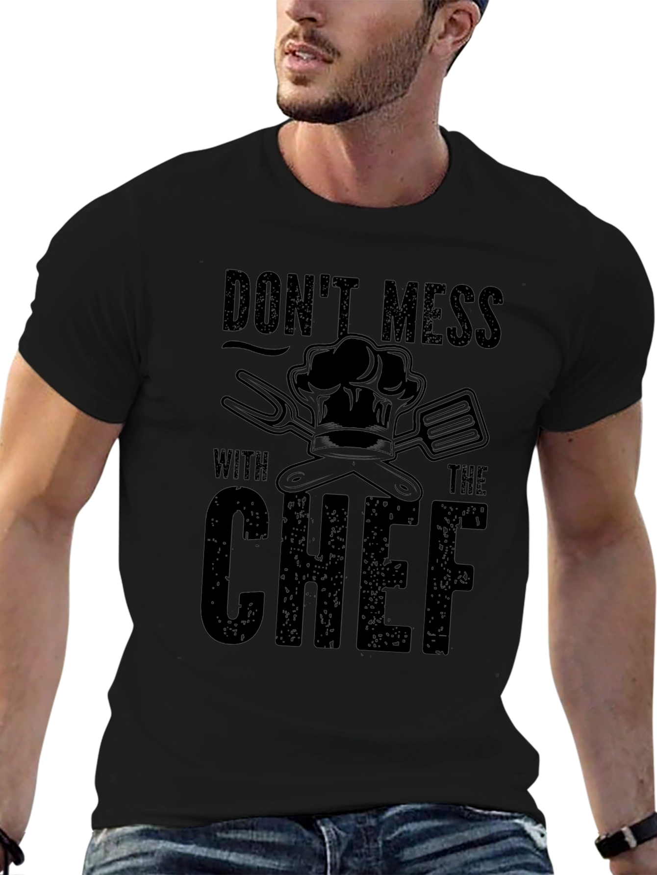 Dont Mess with The Chef Black T-Shirt