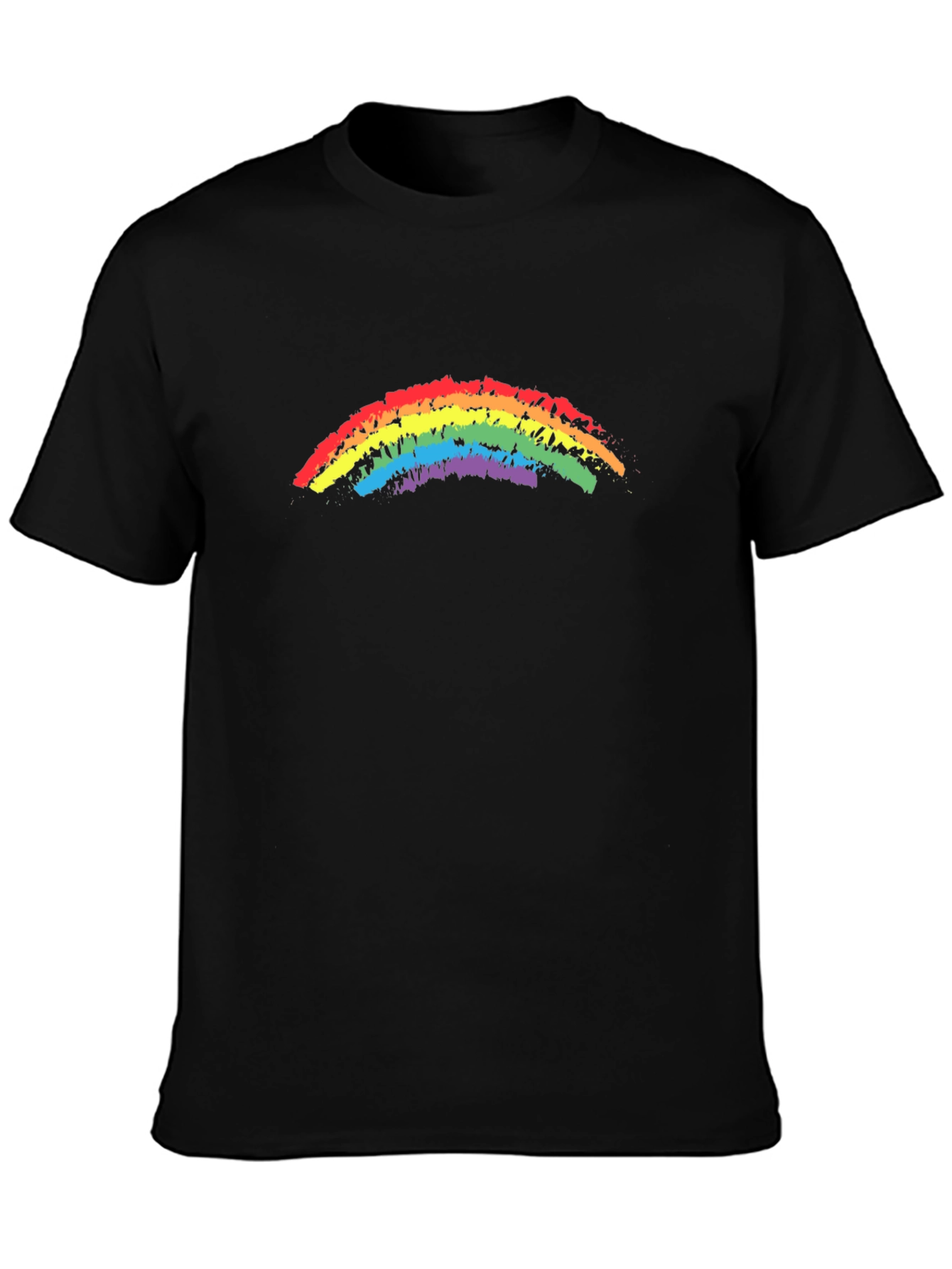 Rainbow Pride T-Shirt - Black Cotton Blend