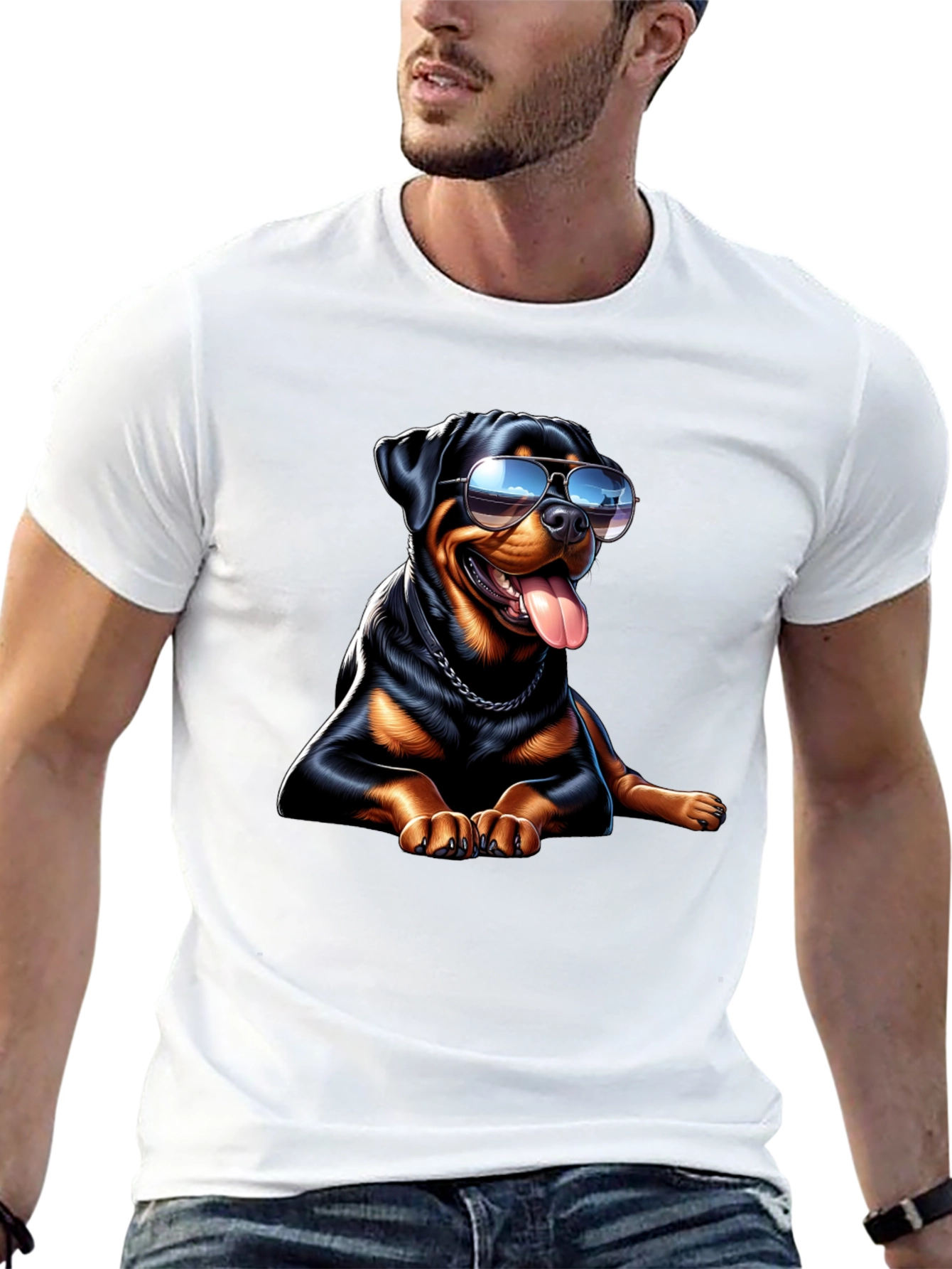 Cool Rottweiler Graphic Tee