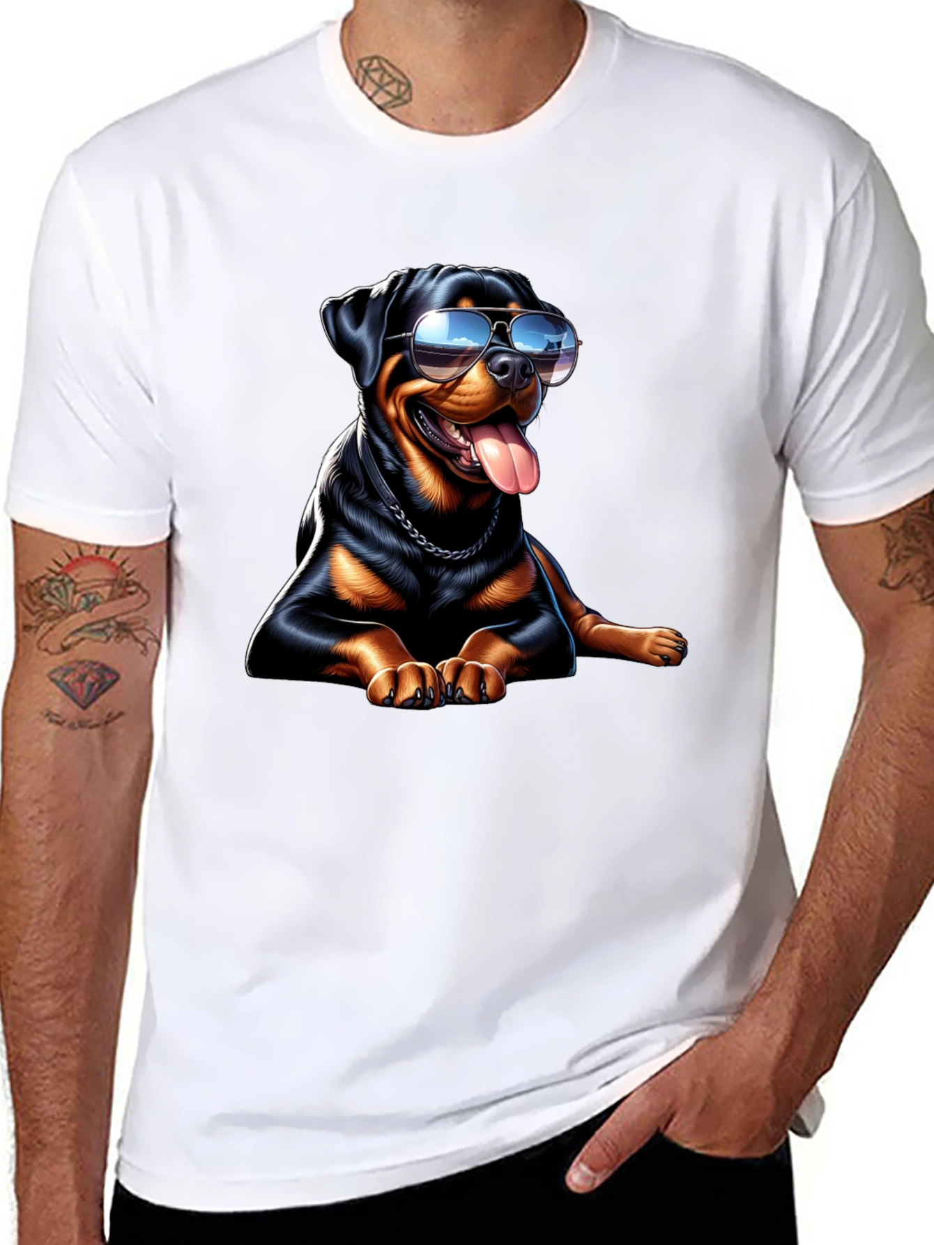 Cool Rottweiler Graphic Tee
