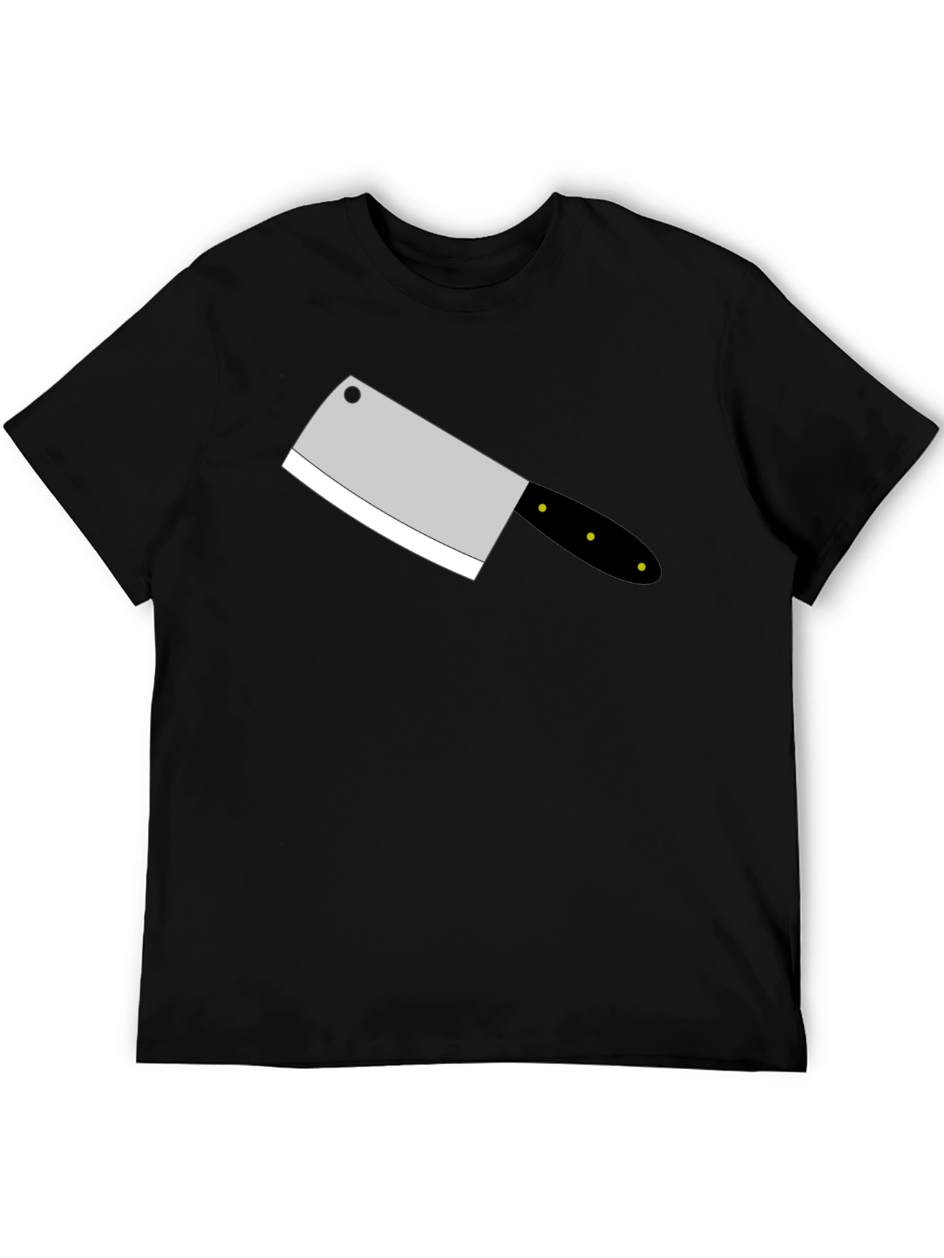 Butcher Knife Graphic Tee - Stylish Black T-Shirt