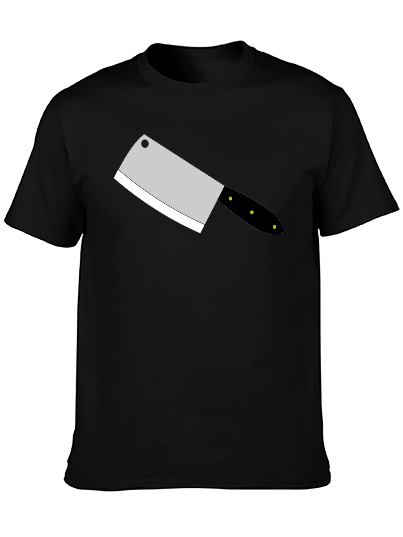 Butcher Knife Graphic Tee - Stylish Black T-Shirt